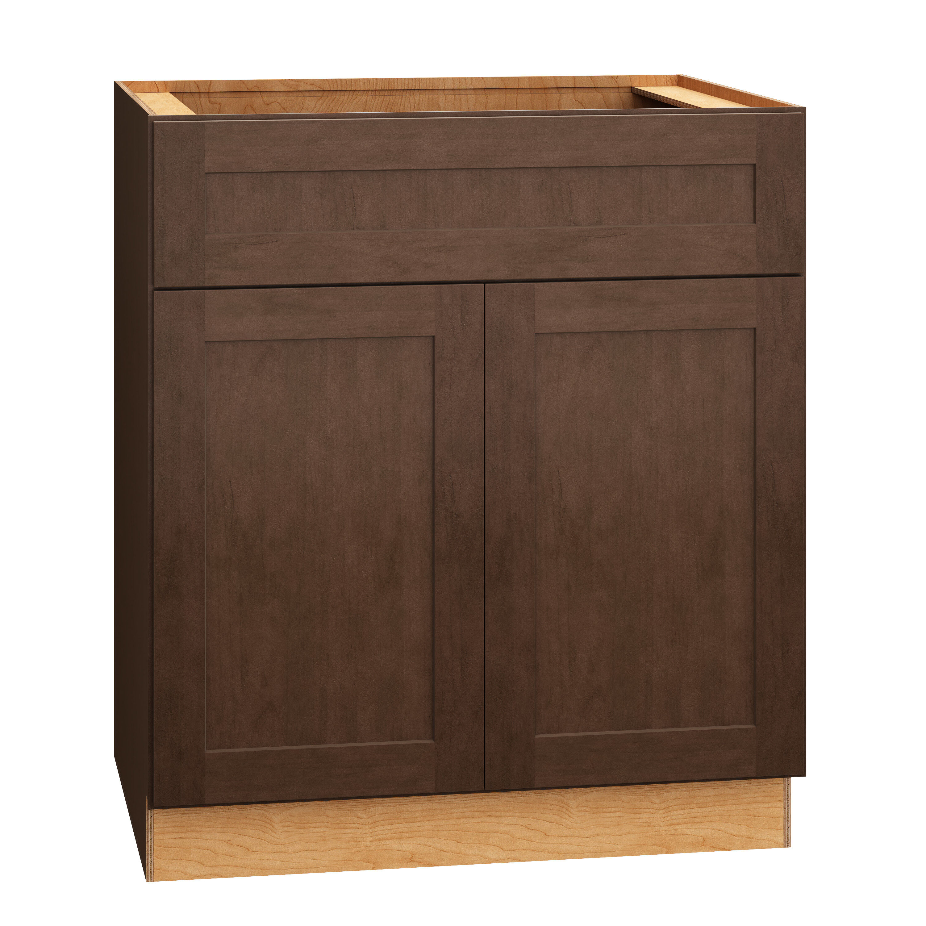 Diamond Express Jamestown 30-in W x 34.5-in H x 24-in D Thatch Partial Overlay 1-Drawer Microwave Base Fully Assembled Plywood Cabinet (Recessed Panel Shaker Style)