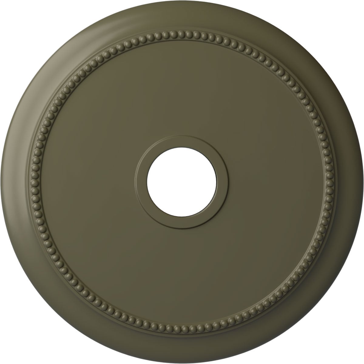 Ekena Millwork CM24CRPTF Crendon 24.125-in W x 24.125-in L Painted Turtle Polyurethane Whole Ceiling Medallion