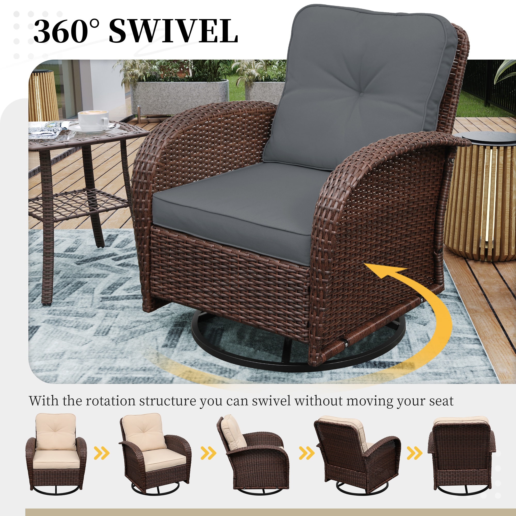 UPHA PL-2CZY11-42QBE-Z3 Patio-Conversation-Sets - View #8
