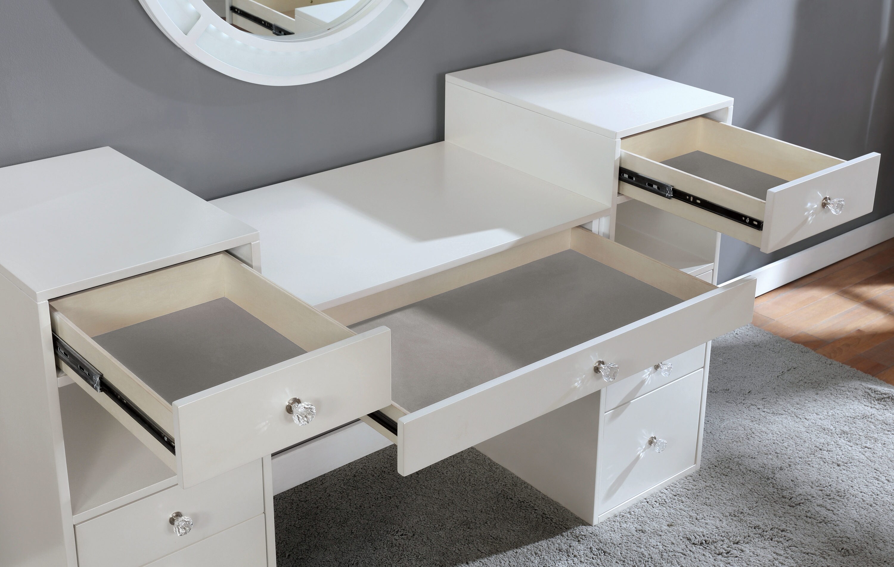Furniture of America IDF-DK5683WH Bedroom-Vanities - View #6