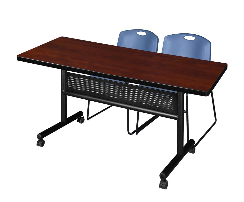 Regency MKFTM6030CH44BE Training Red 4-Person Training Table (60-in W x 29-in H)
