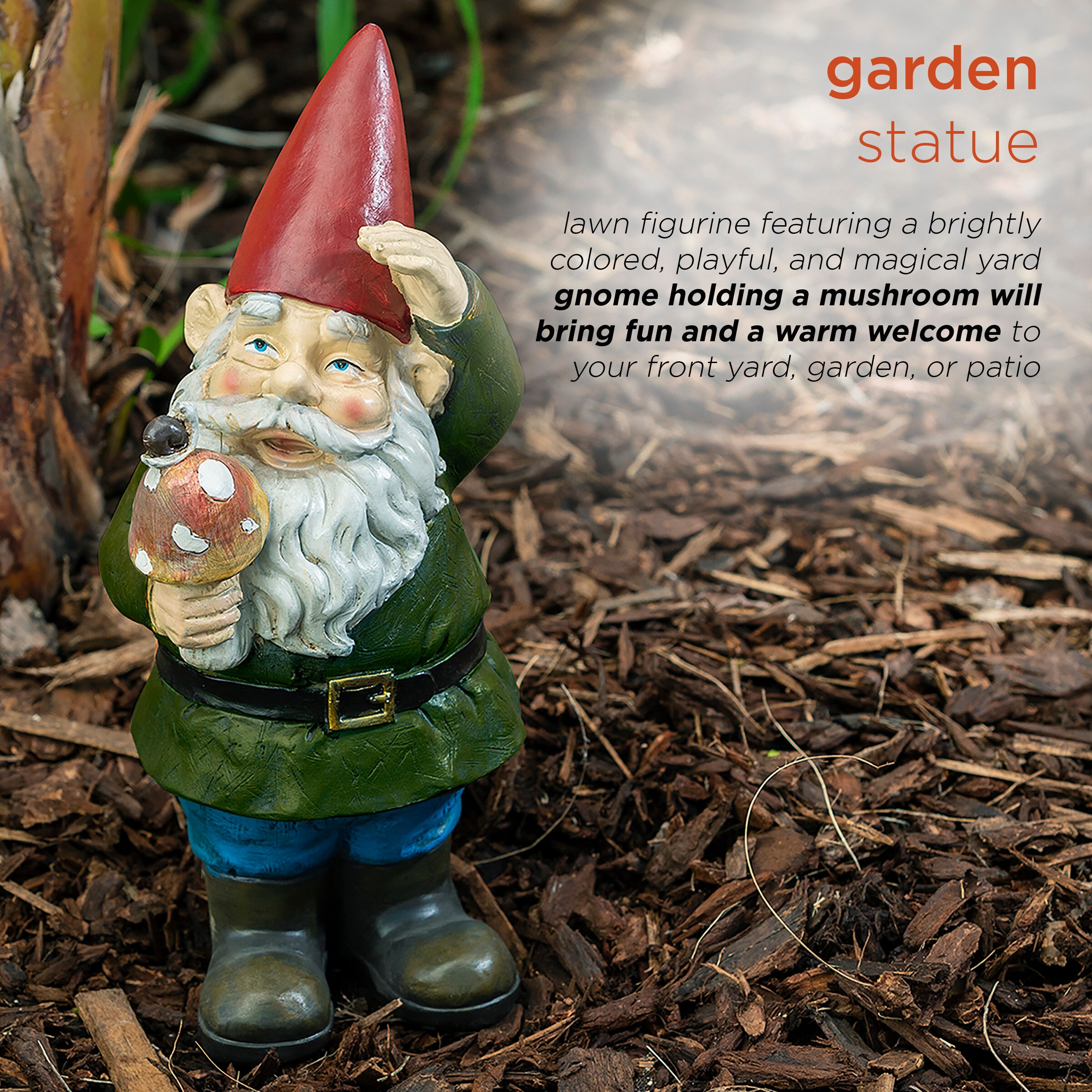 Outdoor - Garden - Patio - Scrub Brush - Clean and Remove Build Up - Deck  Brush - Bird Bath - Fountain - Garden Statues - Gnomes - Concrete Cleaner 