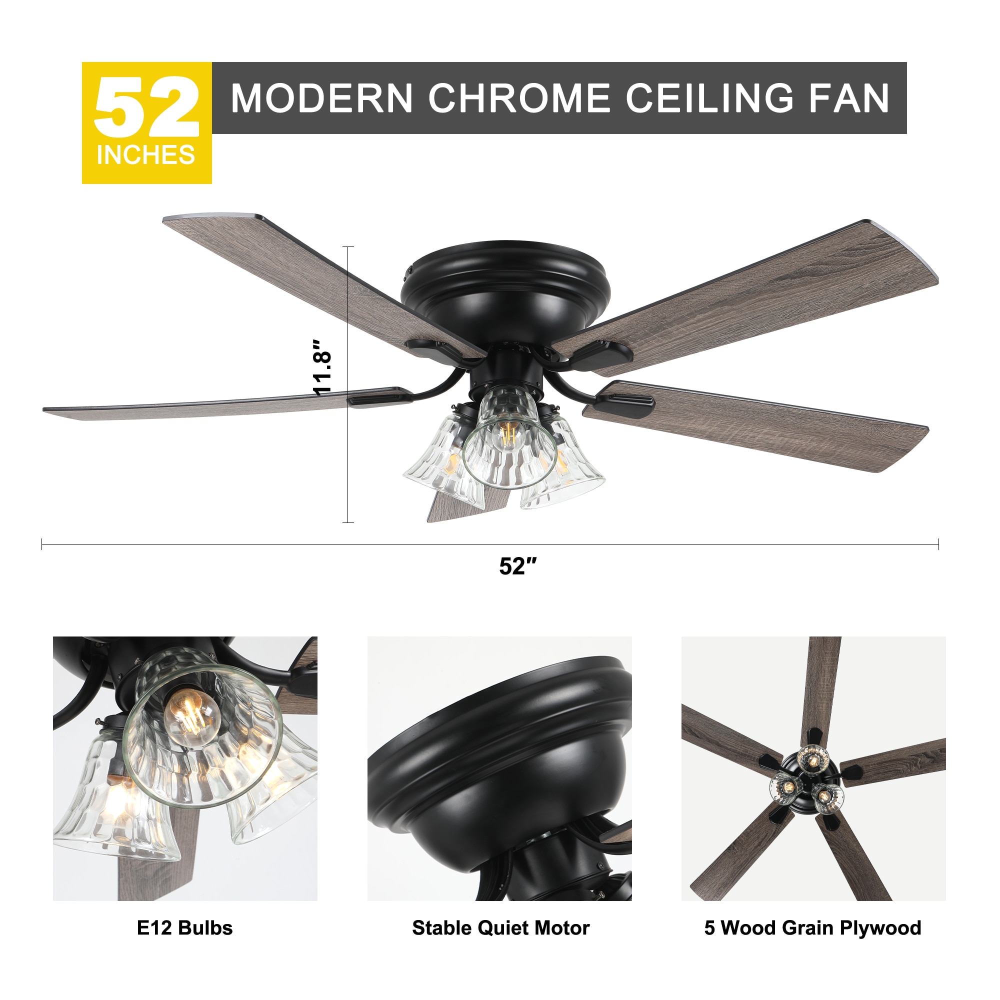 Oaks Decor DC5215-GED Ceiling-Fans - View #14
