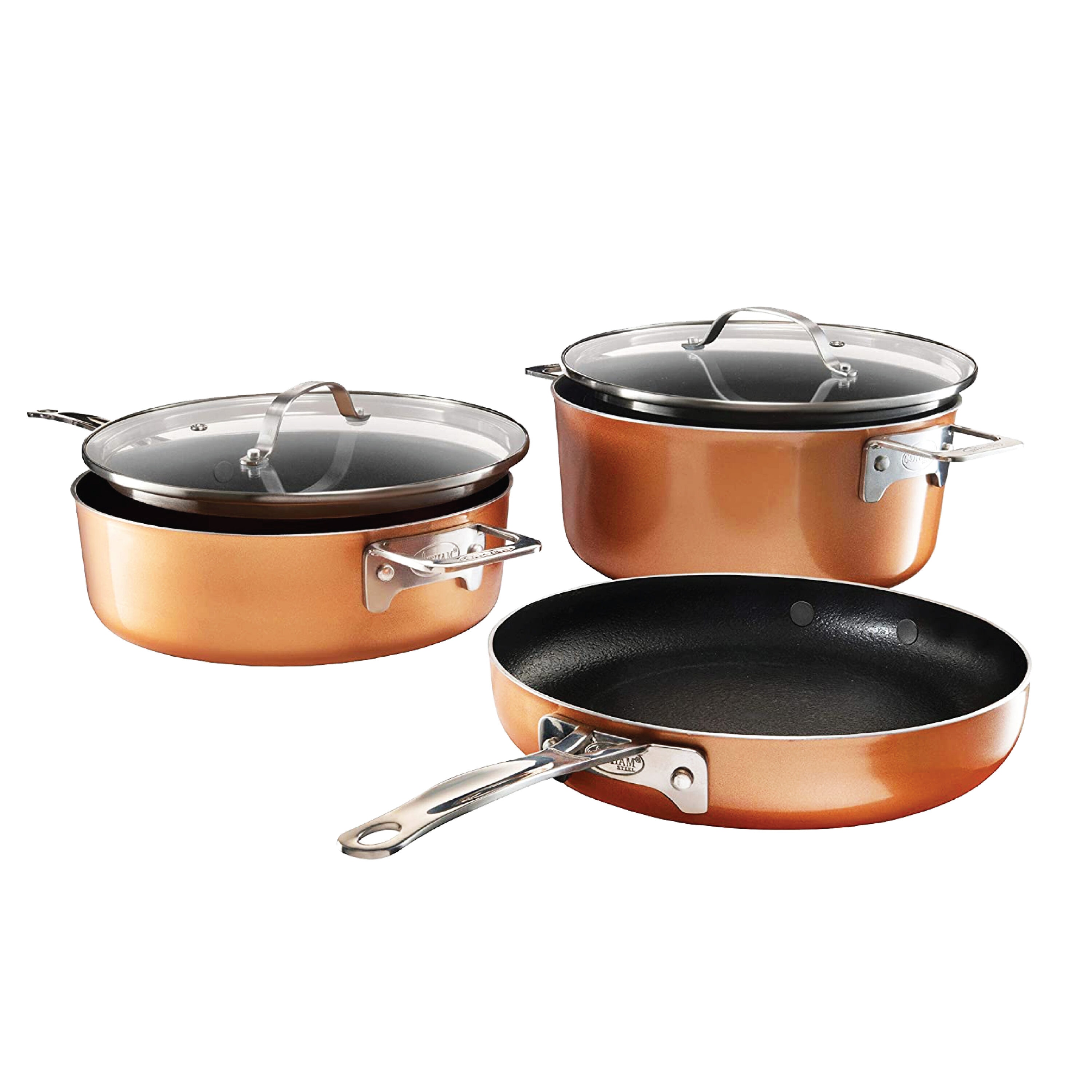 Best Buy: NuWave 12-Piece Forged Cookware Set Copper 31424
