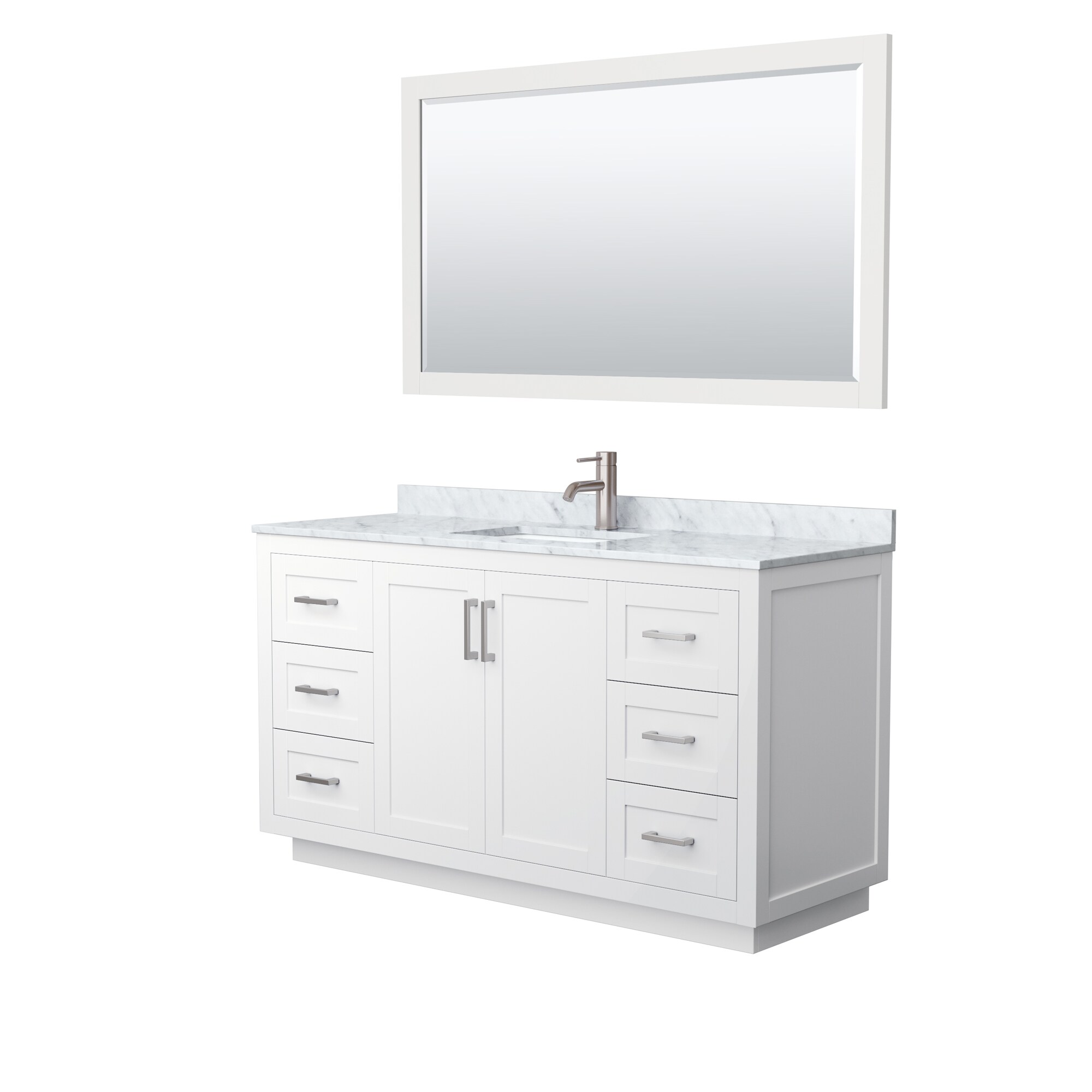 Wyndham Collection WCF292960SWHCMUNSM58 Bath-Vanity-Combo - View #2