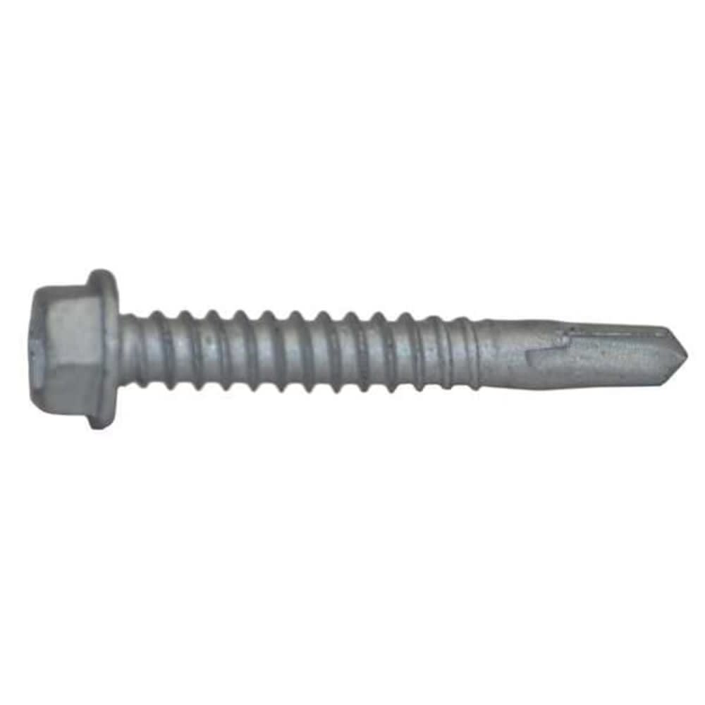 Teks  Self-Drilling Screw #12 x 1-1/2 in Climaseal Steel Flange Hex Head External Hex Drive 250 PK