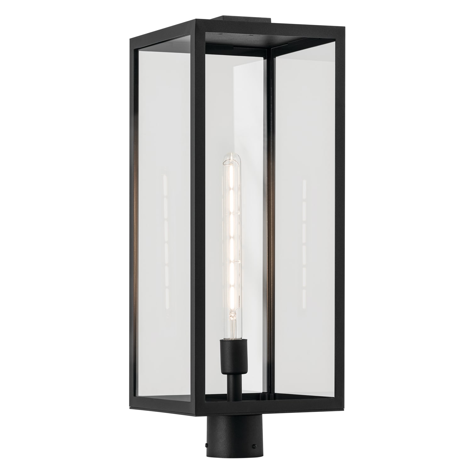 Kichler 59115BKT Branner 25.5-in Textured Black Traditional Outdoor Light post lantern