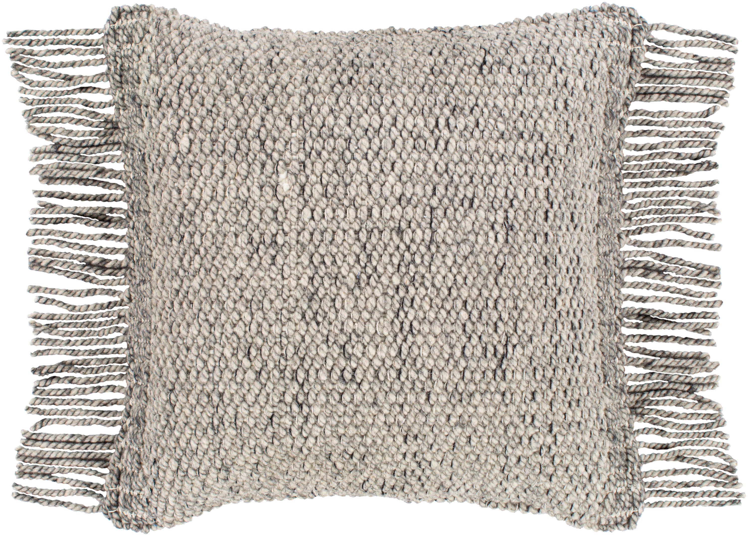 Livabliss FAO007-2222 Faroe 22-in x 22-in Charcoal Square Indoor Decorative Cover
