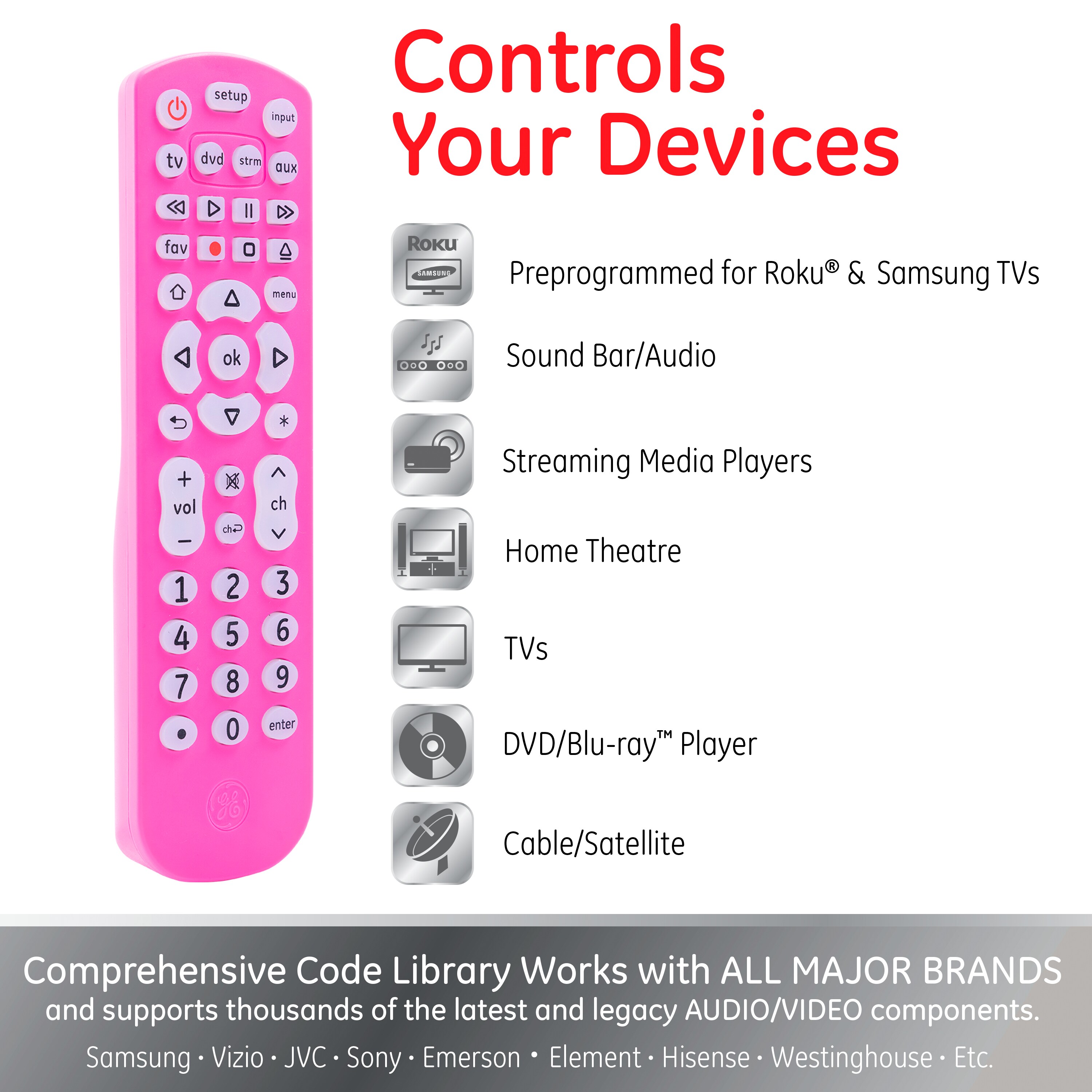 GE 44221 Multimedia-Remote-Controls - View #2