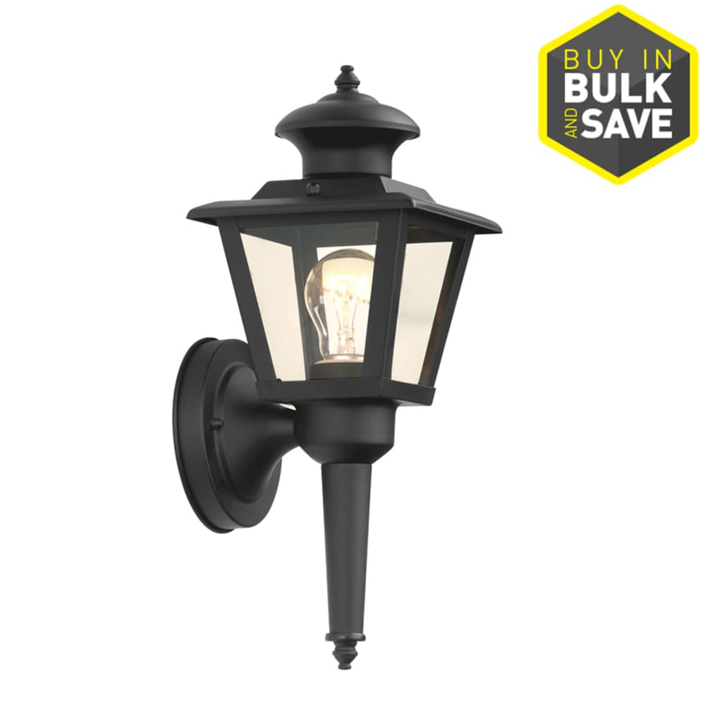 Portfolio Outdoor Wall Lantern Matte Black Finish With Clear Glass 0338648 for sale online 