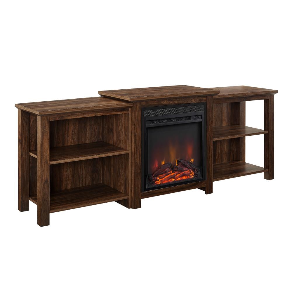 Walker Edison 70-in W Dark Walnut LED Electric Fireplace LW70FPTTOPDW Uae Electronic uaeelectronic.com