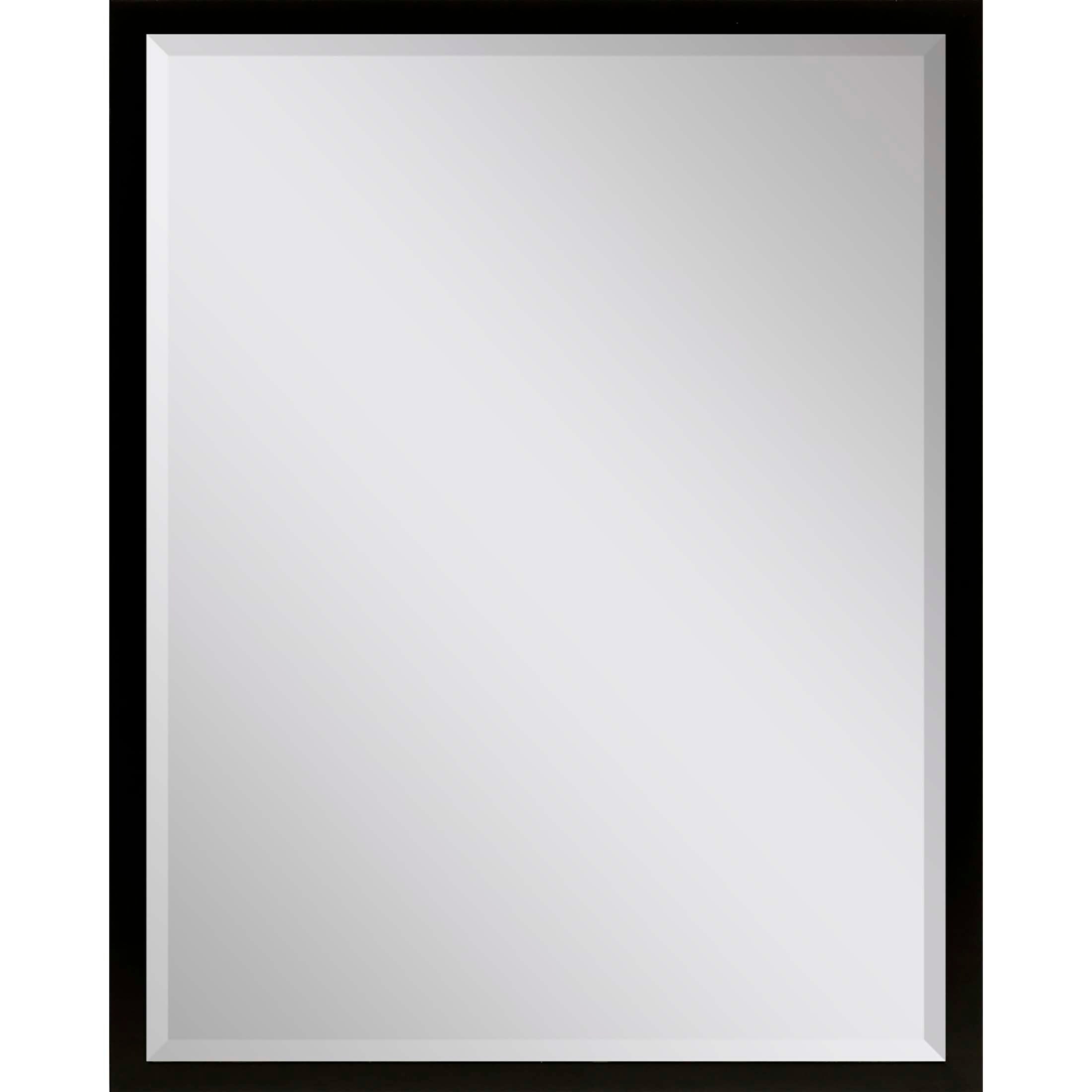 Paragon 8213 39-in W x 43-in H Black Beveled Wall Mirror