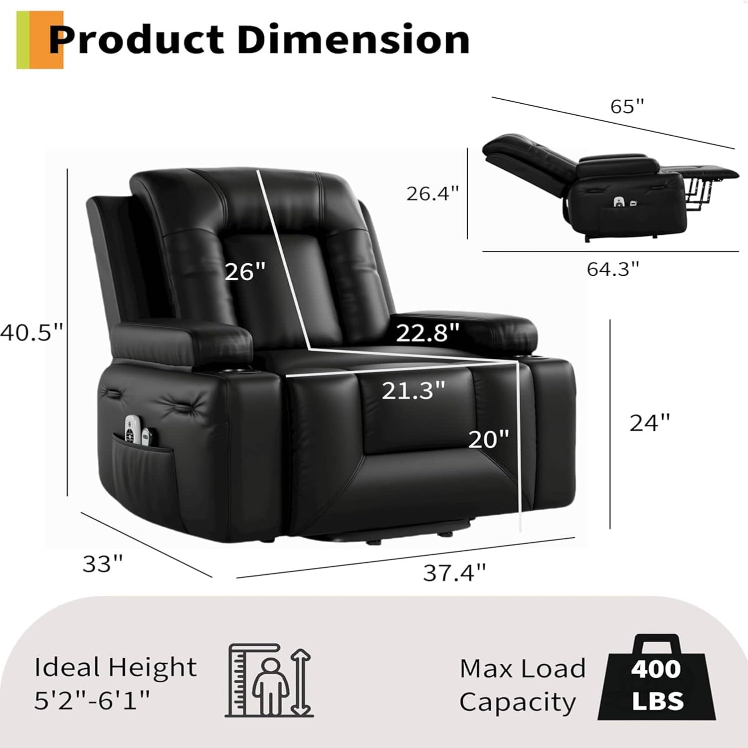 Qeetex LSHQPHK-34M67HJS recliners - View #2