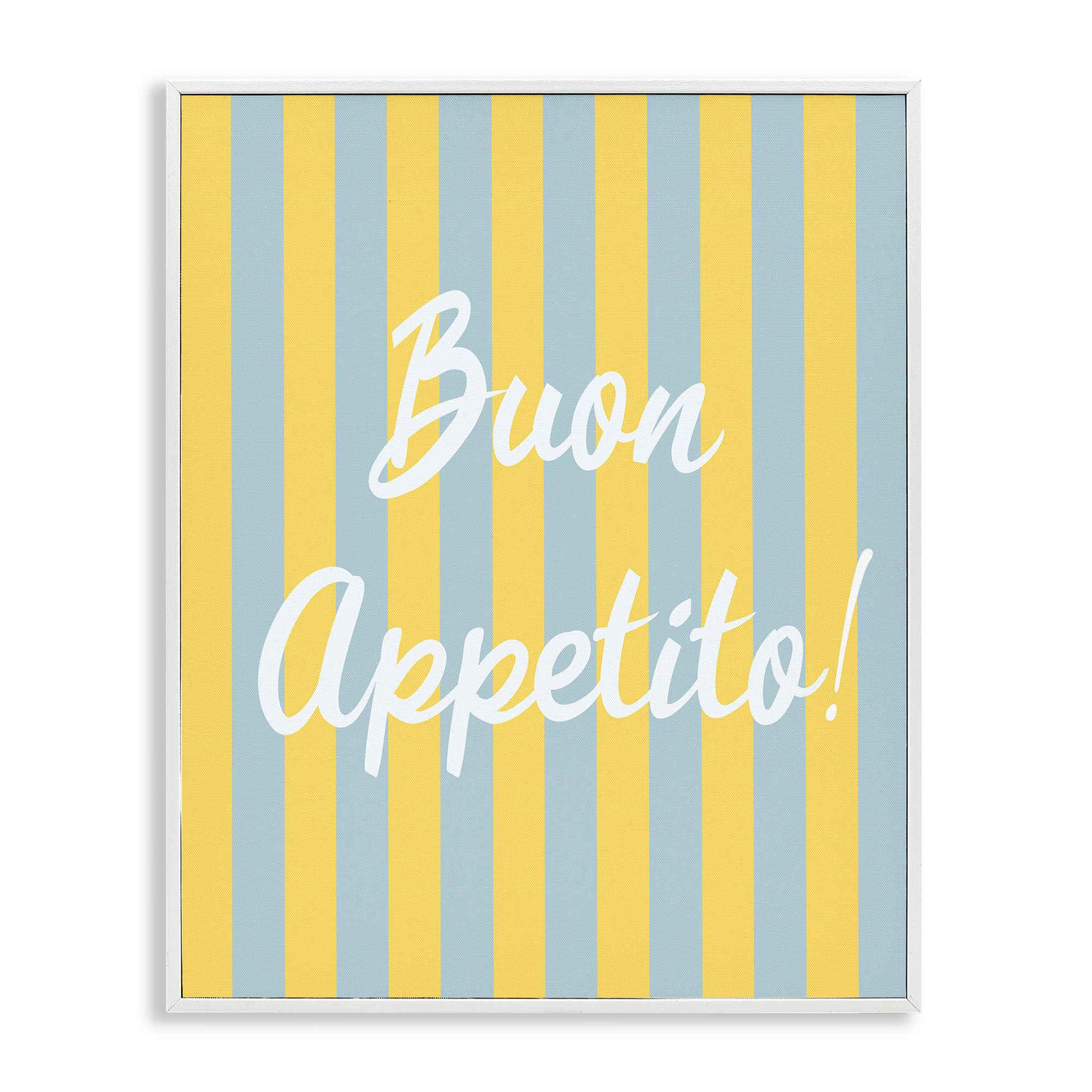 Stupell Industries BX-555-WFR-11X14 Buon Appetito Italian Kitchen White Framed Giclee Art 11 x 14