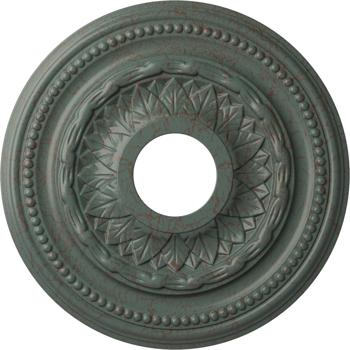 Ekena Millwork CM15GACBC Galway 15.75-in W x 15.75-in L Painted Cloud Burst Crackle Polyurethane Whole Ceiling Medallion