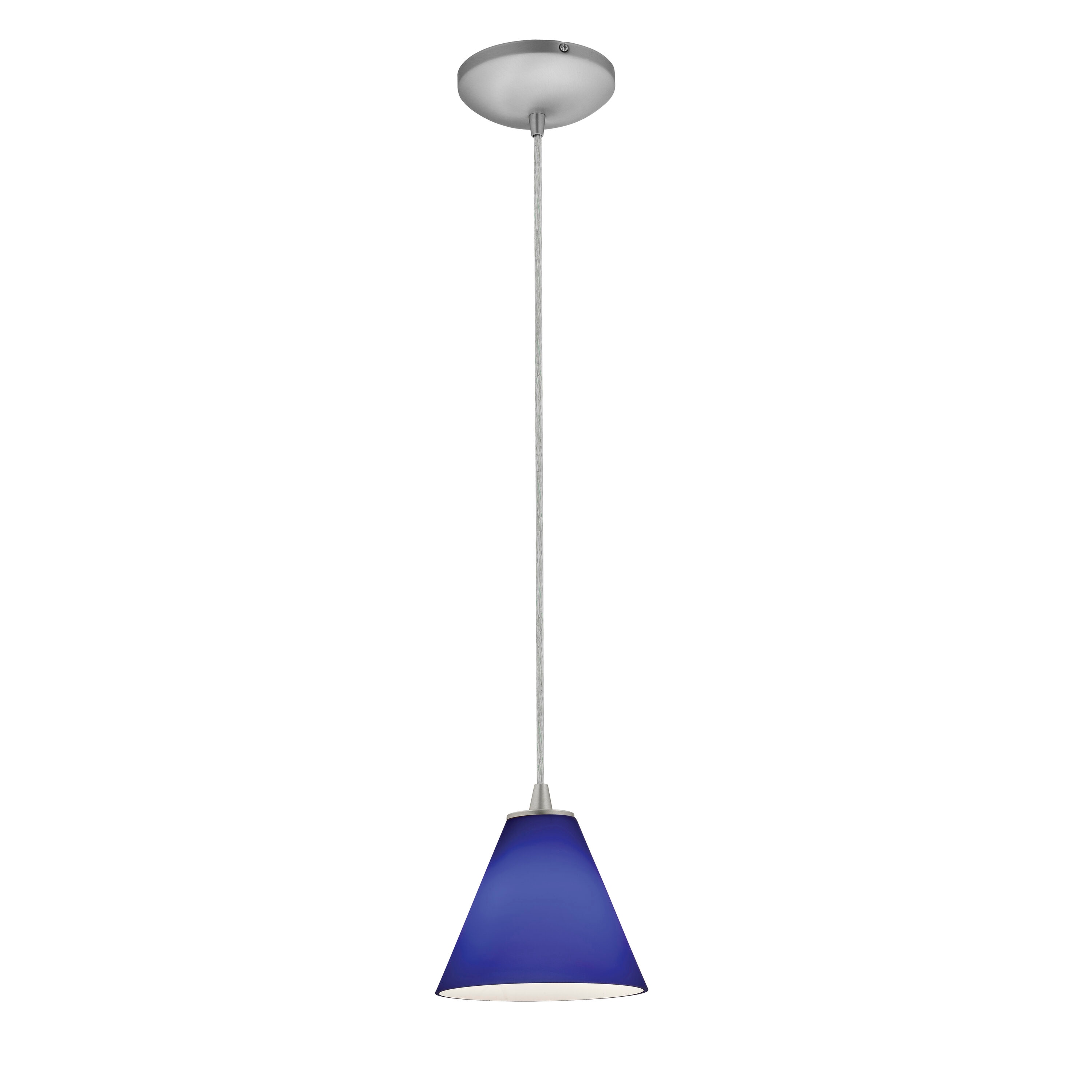 Access Lighting 28004-1C-BS/COB Martini Brushed Steel Modern/contemporary Geometric Mini Hanging Pendant light