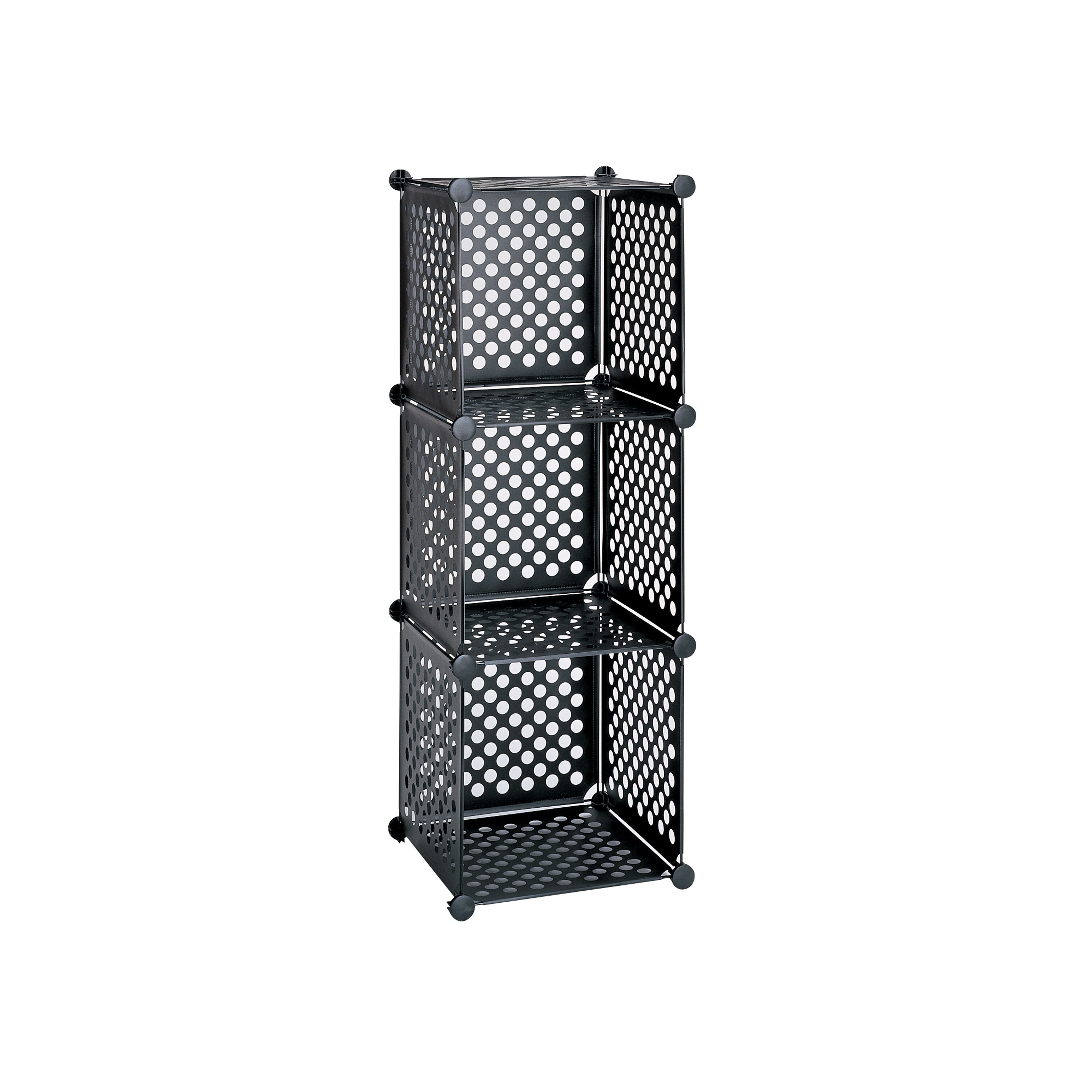 2 Piece Storage Wire Stackable Cube Set, Easy Assemble Metal