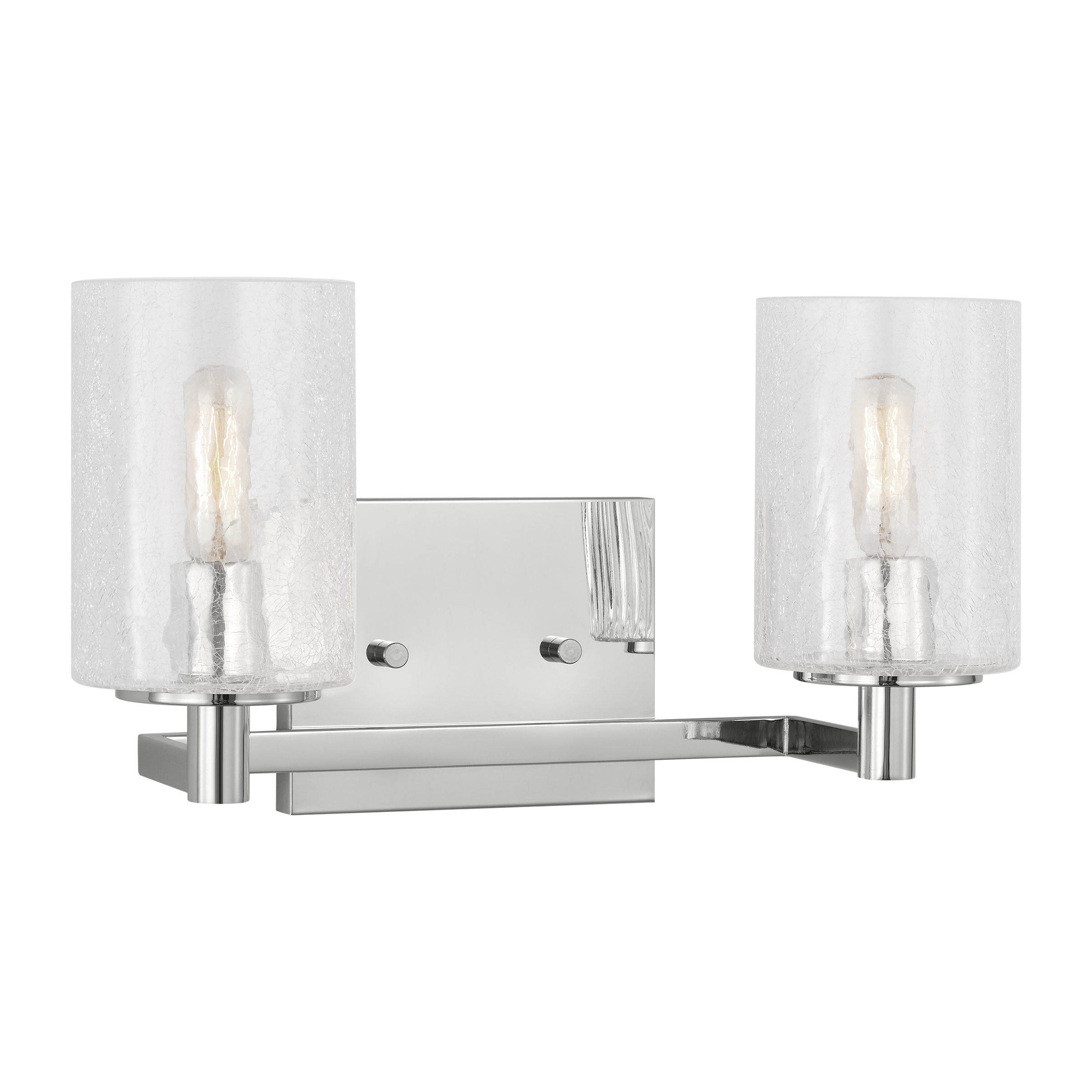 Generation Lighting GLV1032EN/CH Parker 14.25-in 2 -Light Chrome Transitional Vanity light