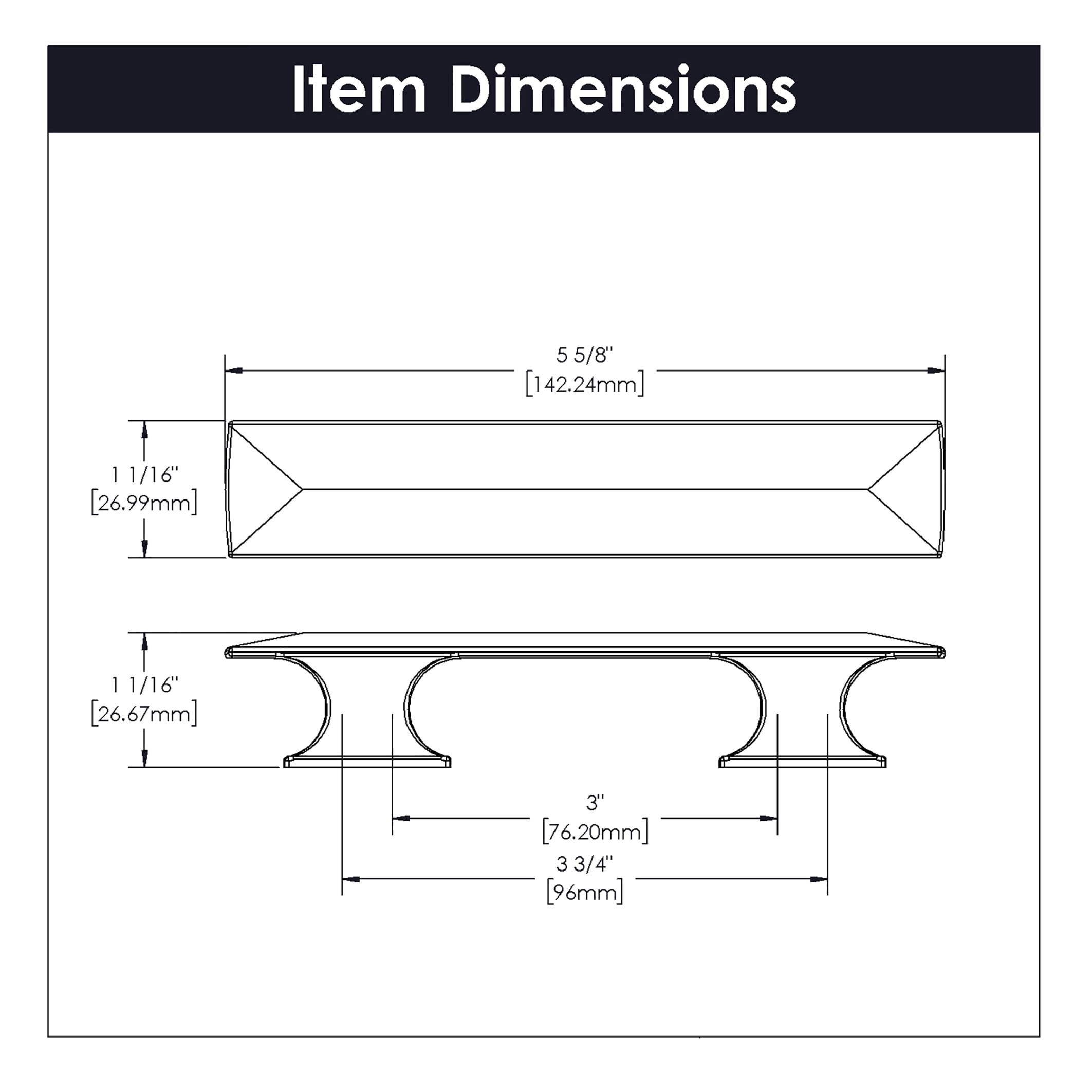 Hickory Hardware P2153-OBH-10B Cabinet-Pulls - View #5