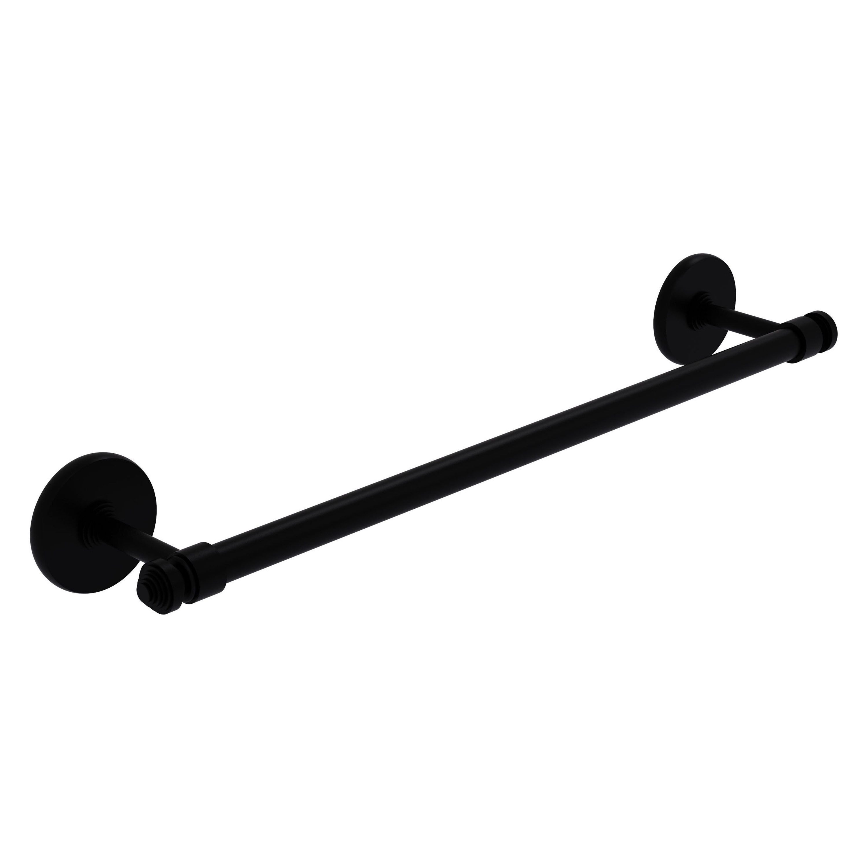 Allied Brass SB-41/18-BKM Southbeach 18-in Matte Black Wall mount Single Towel Bar