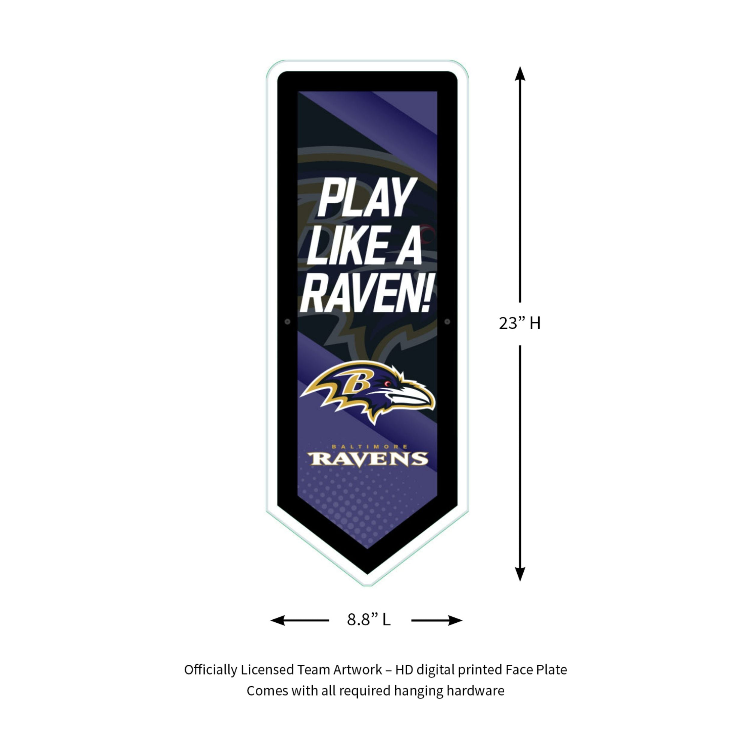 Evergreen Baltimore Ravens NFL Football Pennant Glazelite LED Decor ...