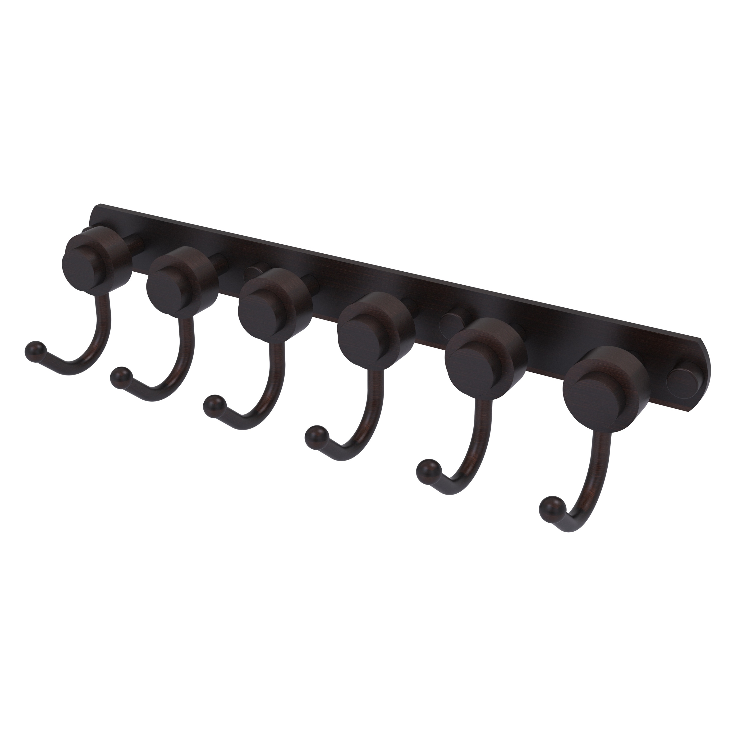 Allied Brass 920-6-VB Mercury Venetian Bronze 6 -Hook Wall mount Towel Hook