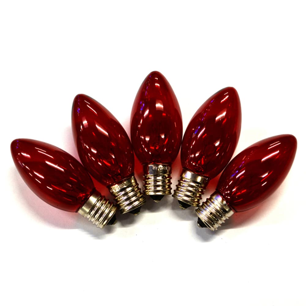 Holiday Bright Lights Incandescent C9 Red 25 ct Replacement Christmas Light Bulbs 0.08 ft. #BU25C9X3-TRDA