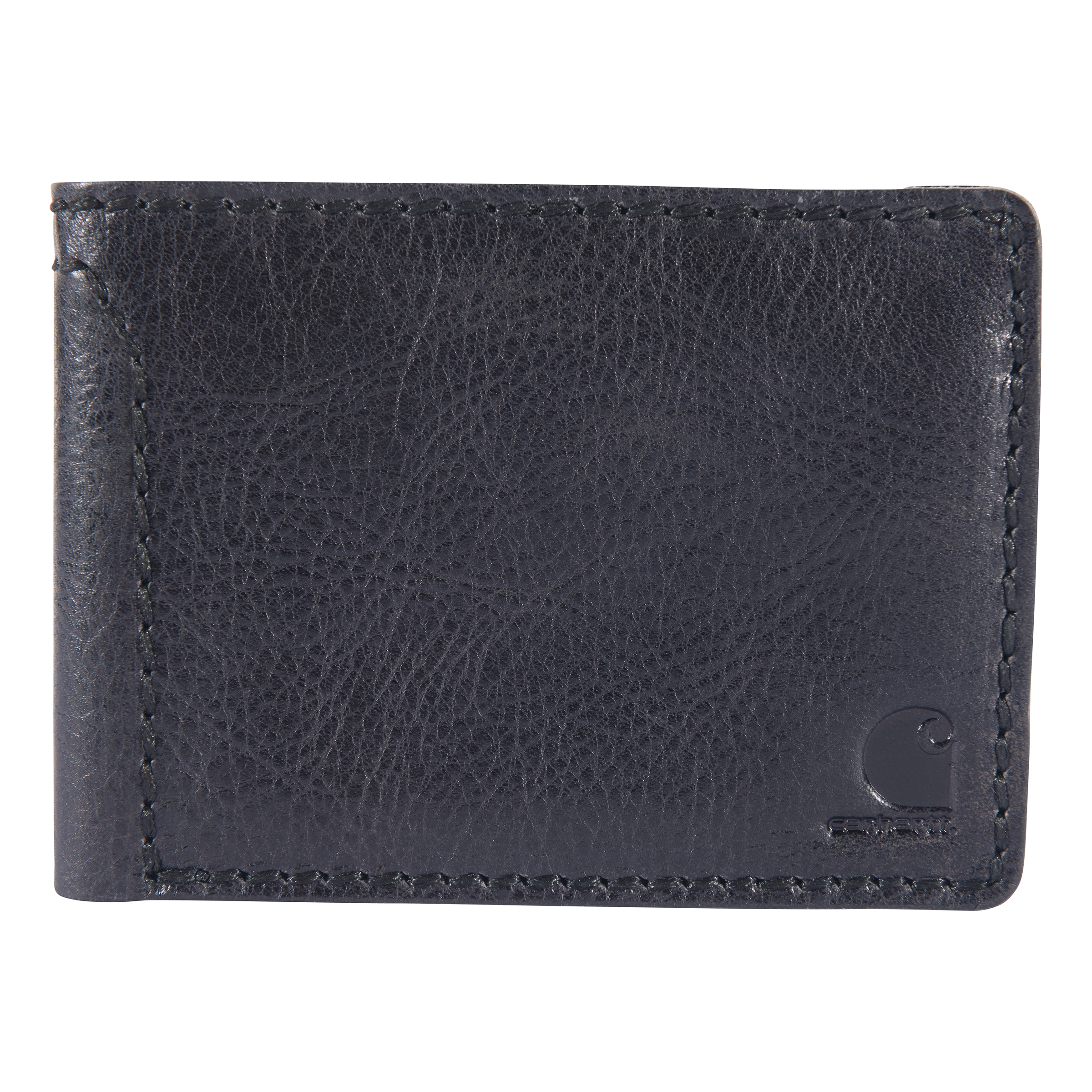 Carhartt B000040000199 1.57x5.12x5.12 Black Leather Softshell Wallet