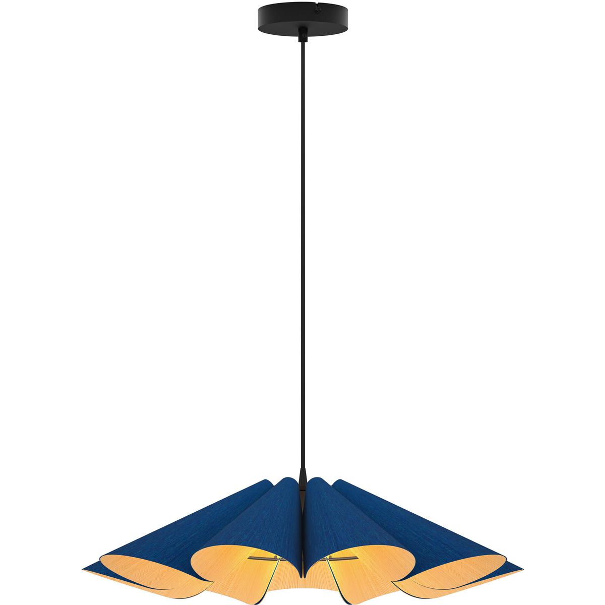 Bruck Lighting Systems Bruck Lighting WEPDEL/60/BLU/ASH Delfina Pendant Black