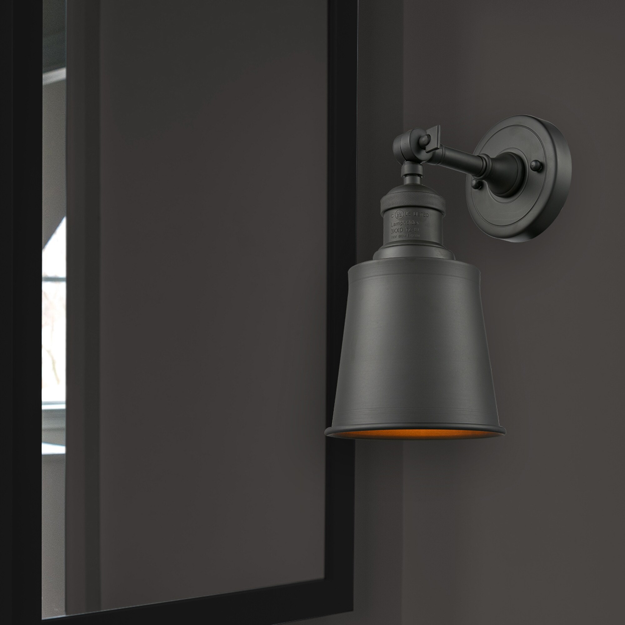 Innovations Lighting 203-OB-M9-OB Addison 5-in W 1 -Light Oil-rubbed Bronze Wall Sconce