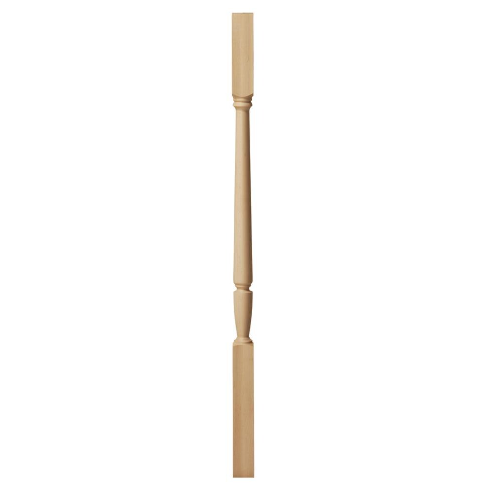 Creative Stair Parts 2005 38 MAPLE 38-in x 1.75-in Square Unfinished Maple Stair Baluster Colonial