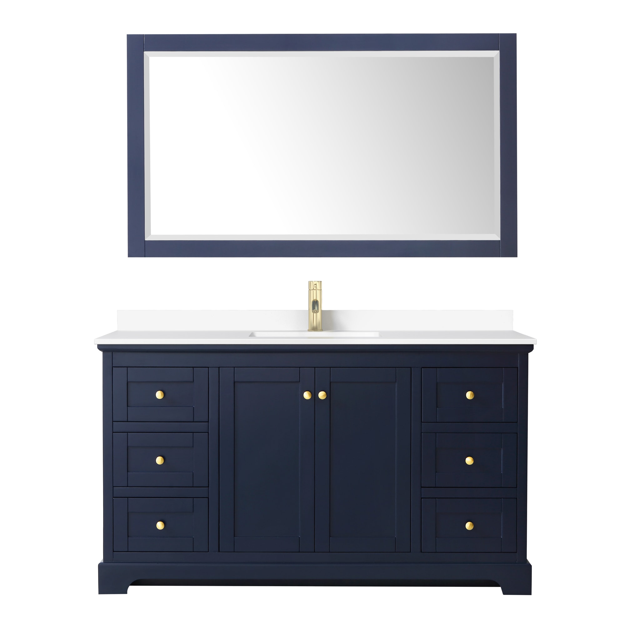 Wyndham Collection WCV232360SBLWCUNSM58 Bath-Vanity-Combo - View #2