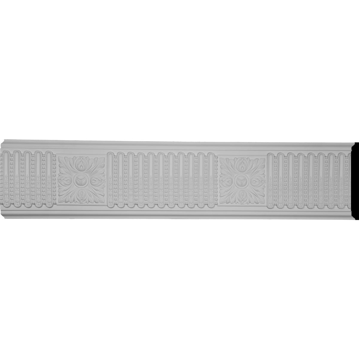 Ekena Millwork MLD07X01AX-CASE-12 Alexa 7-7/8-in x 7-ft 10-1/2-in Primed Polyurethane Crown Moulding (12-Pack)