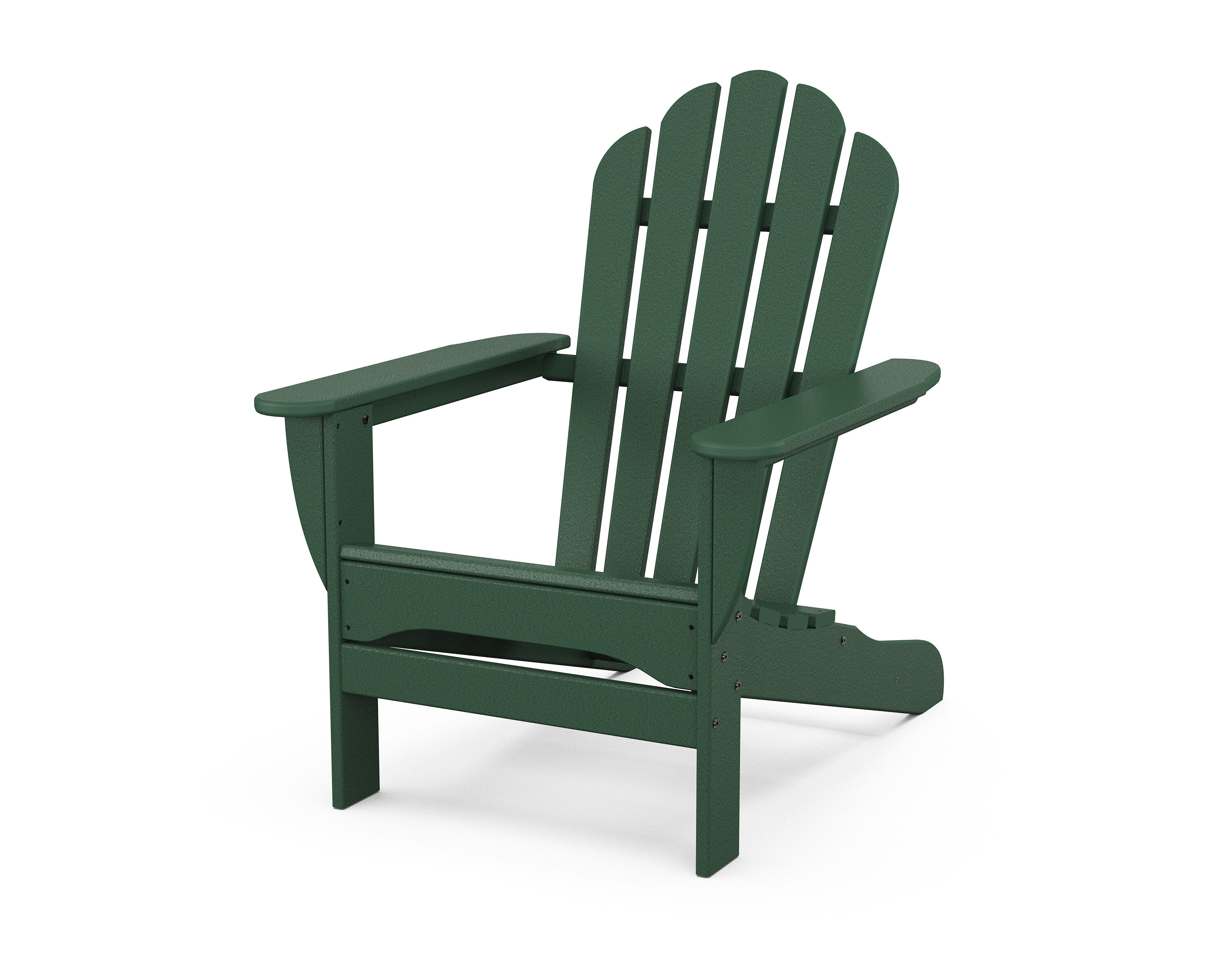 Trex Outdoor Furniture TXAD4034RC Monterey Bay Rainforest Canopy Plastic Frame Stationary Adirondack Chair with Slat Seat