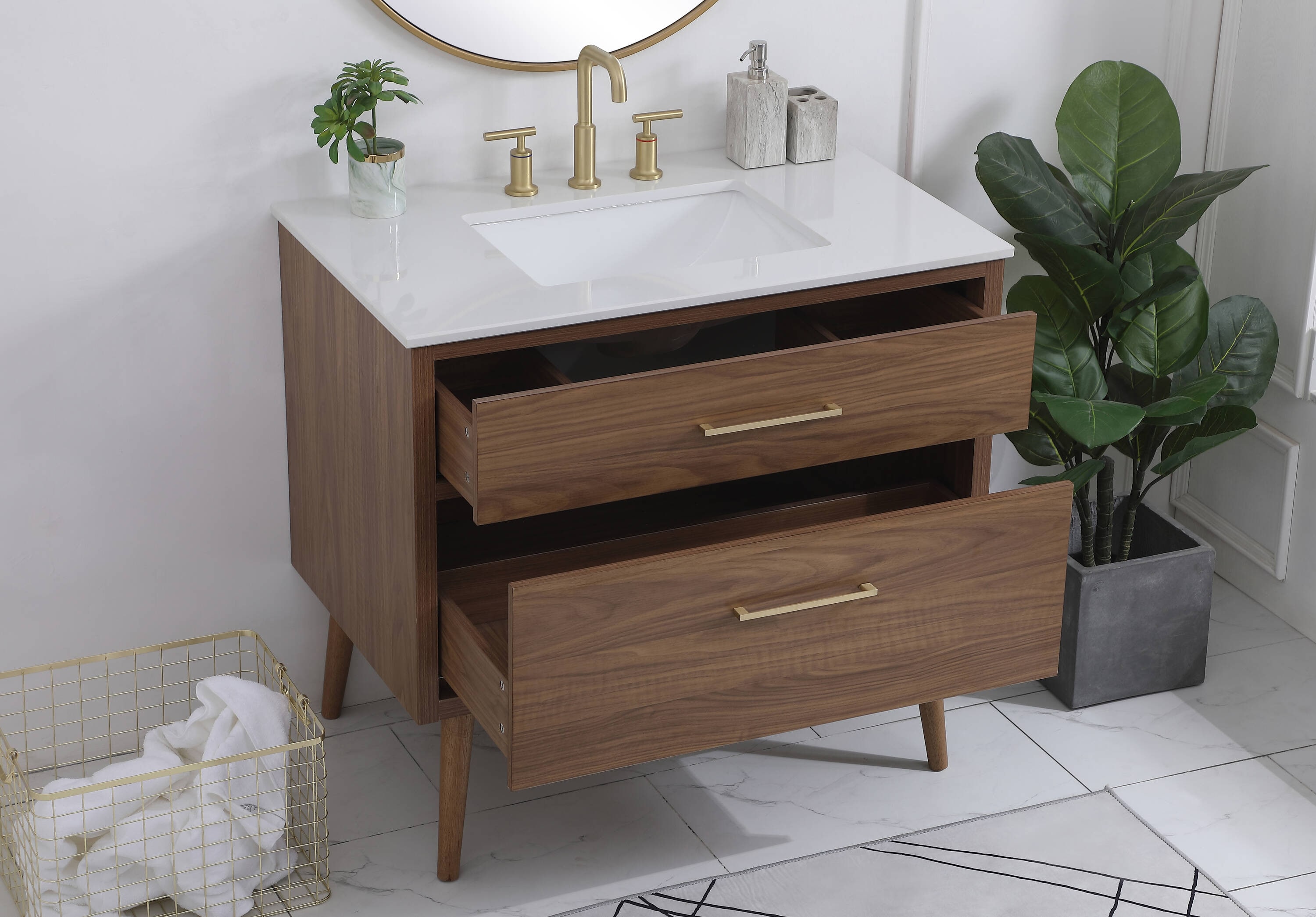 Elegant Decor HF123108WB Bath-Vanity-Combo - View #7