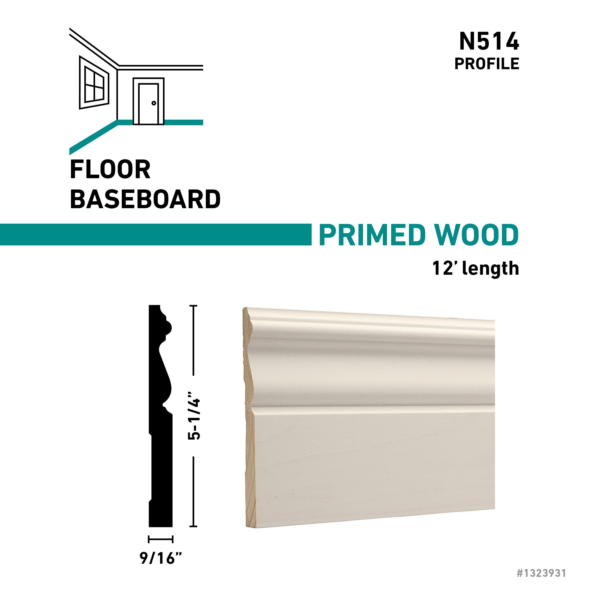 RELIABILT N51412FJPMD Baseboard-Moulding - View #3
