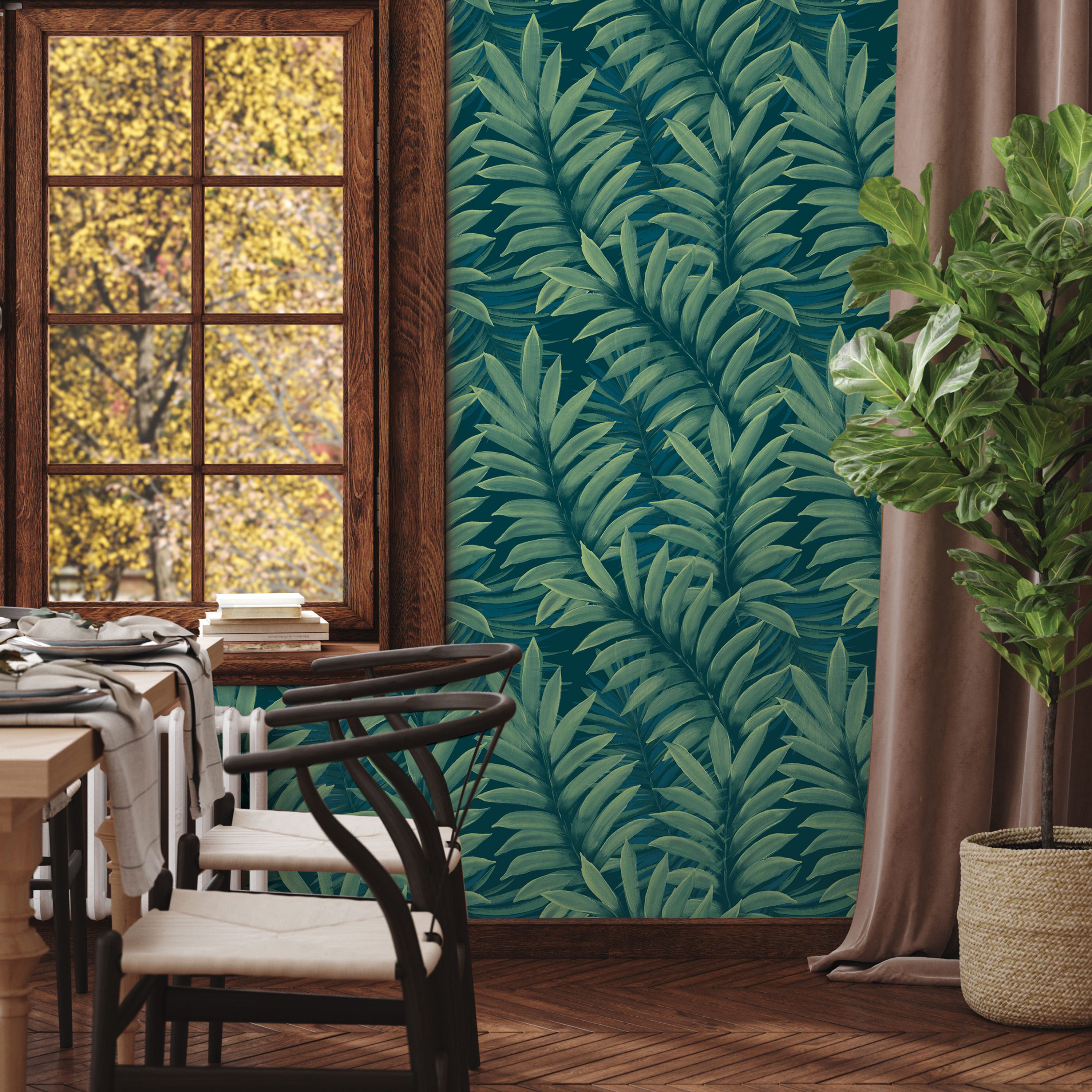 Winston Porter Daeson Dark Multi Moody June Blooms 18 L x 205 W Peel and Stick  Wallpaper Roll  Wayfair