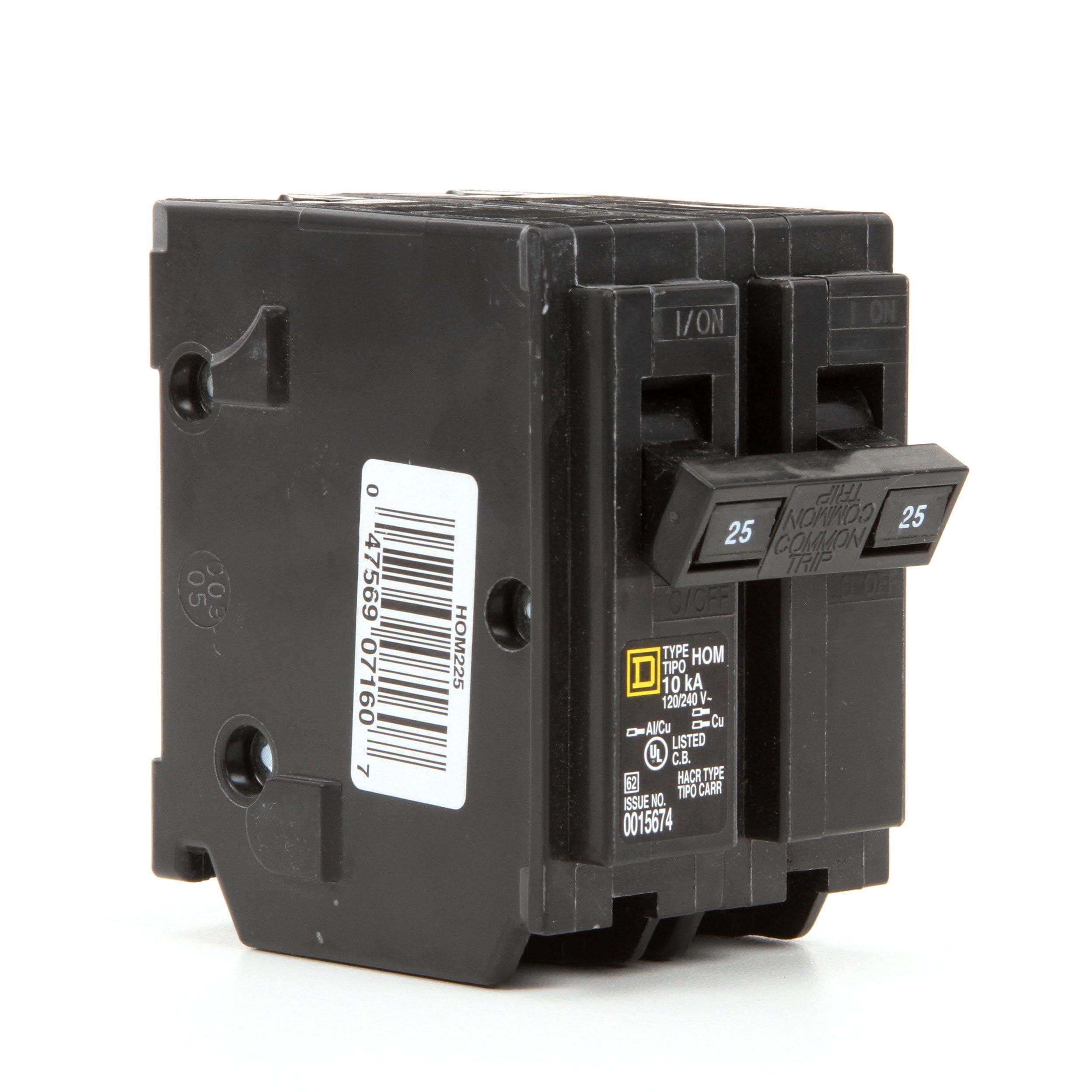 Dusty but NEW!  square d DP-4075 25 amp breaker 2pole 