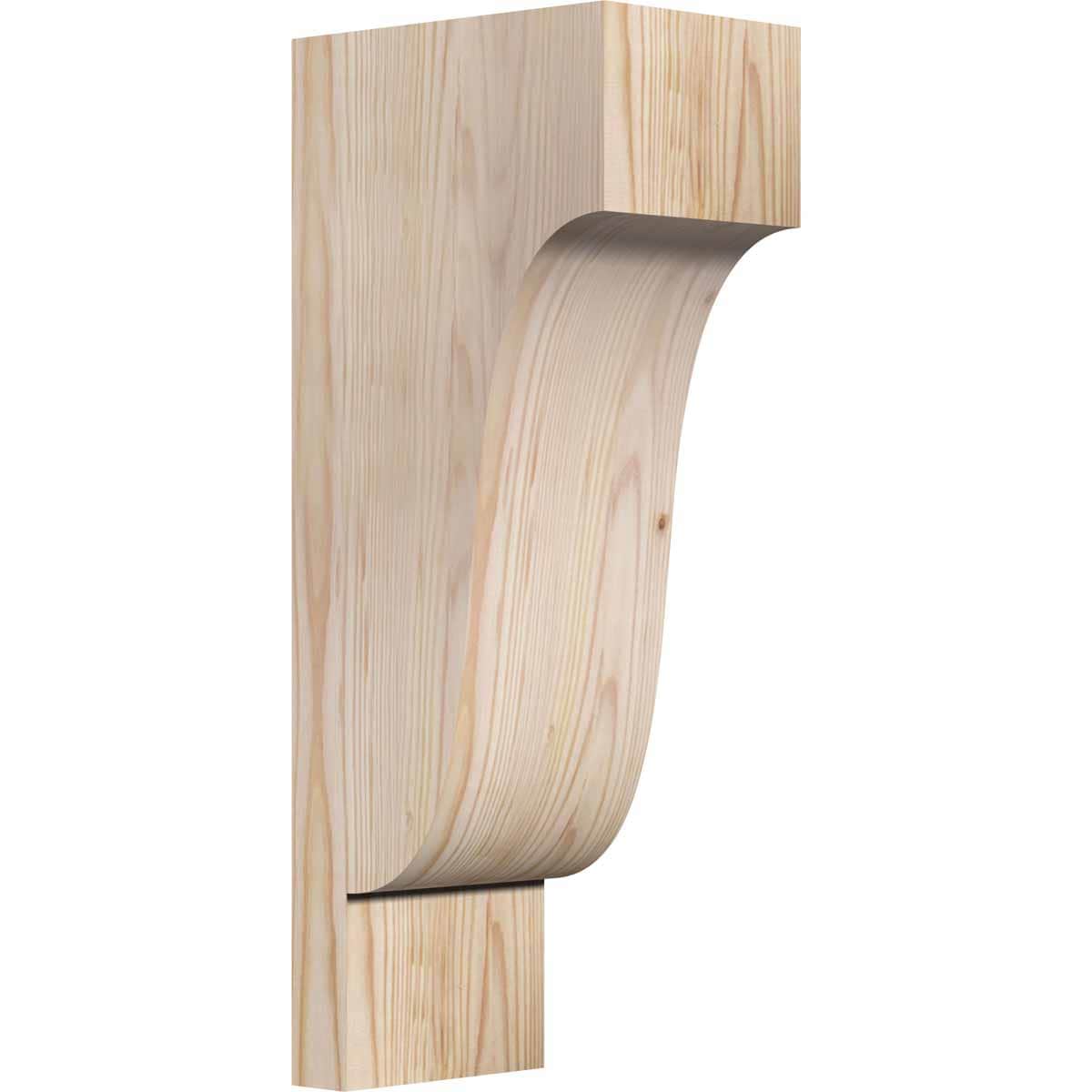 Ekena Millwork COR06X08X20NEW00SDF 5.5-in x 8-in x 20-in Newport Unfinished Douglas fir Wood Paintable/Stainable Corbel