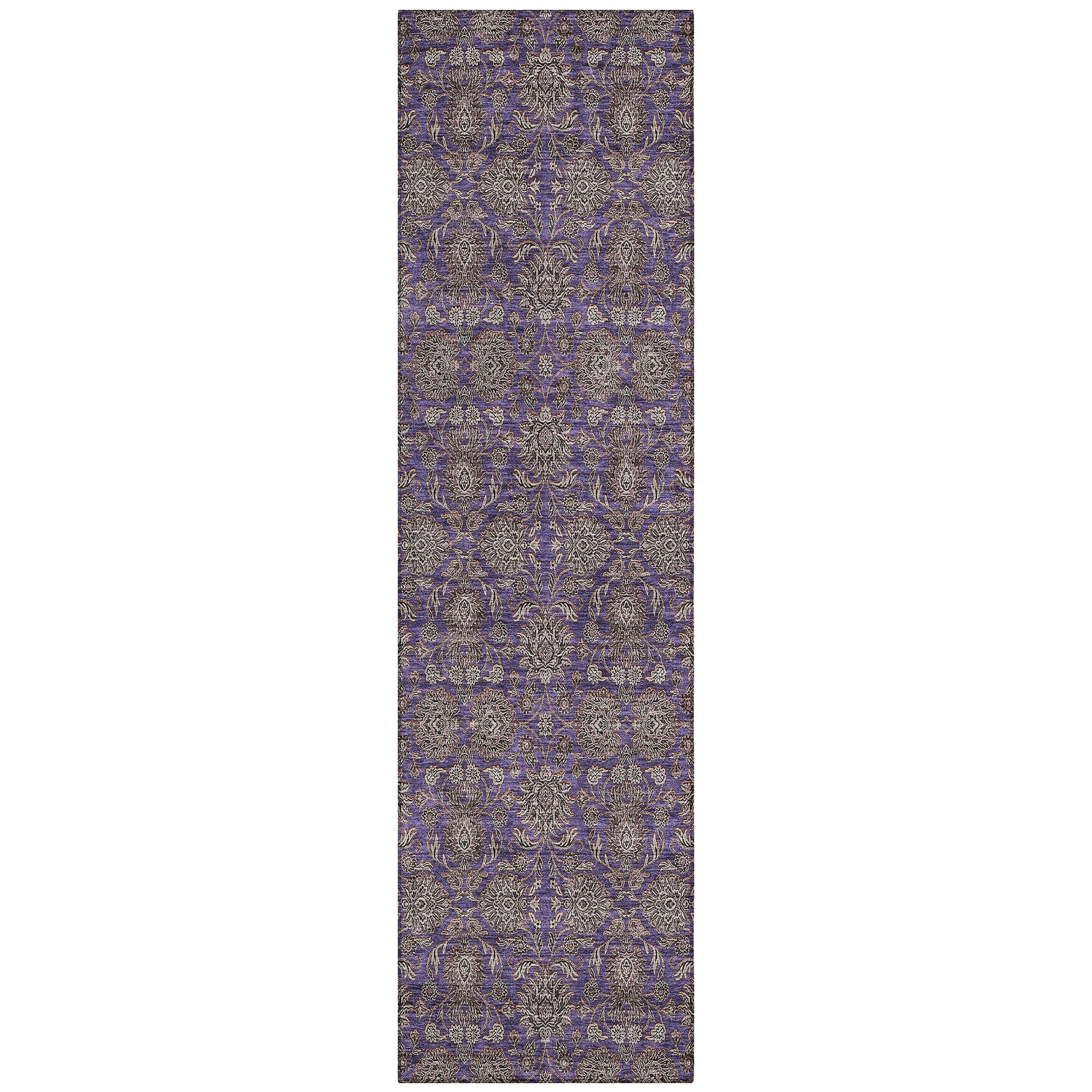 Addison Rugs ACN702PP2X8 Chantille ACN702PP 2 x 7 (ft) Polyester Purple Rectangular Indoor/Outdoor Geometric Machine washable Area rug