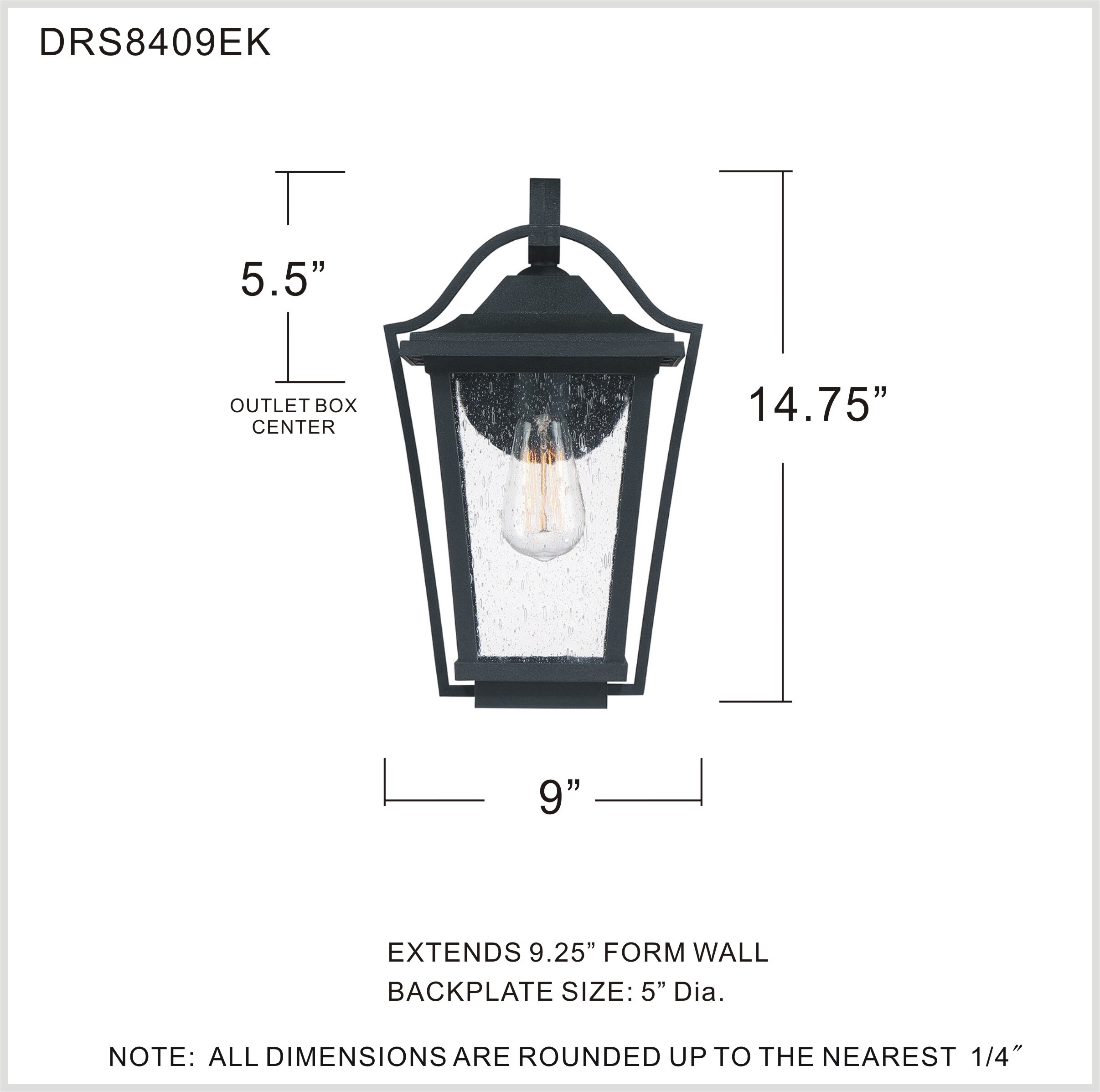 Quoizel DRS8409EK Outdoor-Wall-Lighting - View #5