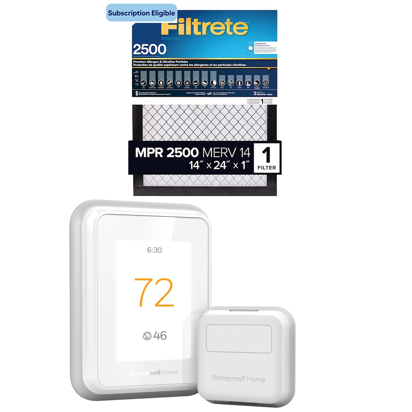 Honeywell Home RCHT9610WF T9 + Smart Room Sensor White Thermostat