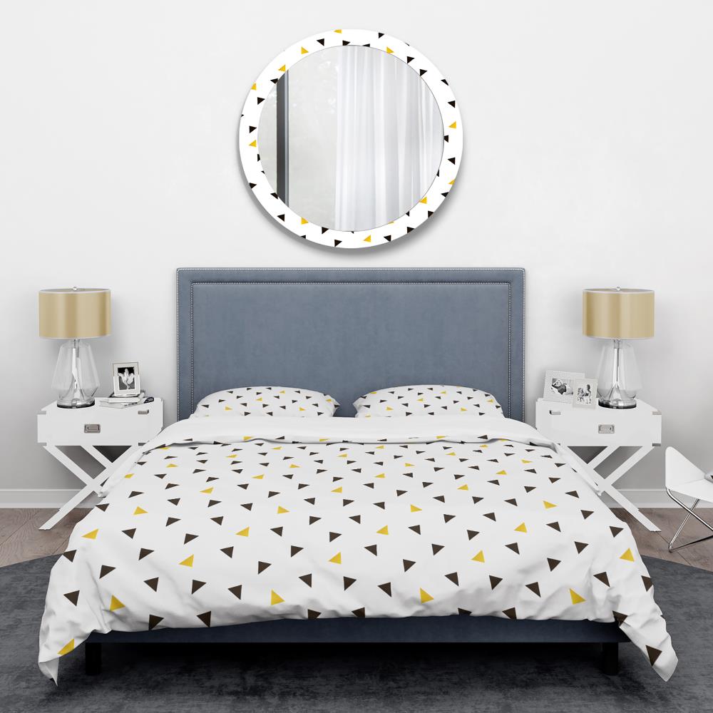 Designart BED24018-T 3 -Piece Gold Twin Duvet cover Set