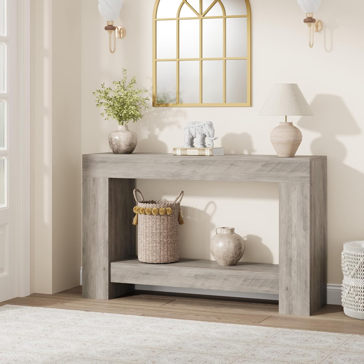Qeetex NL-PHK-33YAEJ6C 1 PB Frame Entryway Table 120CMGrey
