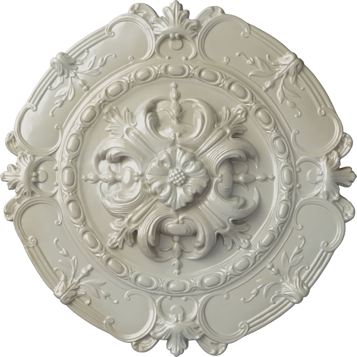 Ekena Millwork CM16SOFBS Southampton 16.5-in W x 16.5-in L Painted Flash Blue Polyurethane Whole Ceiling Medallion