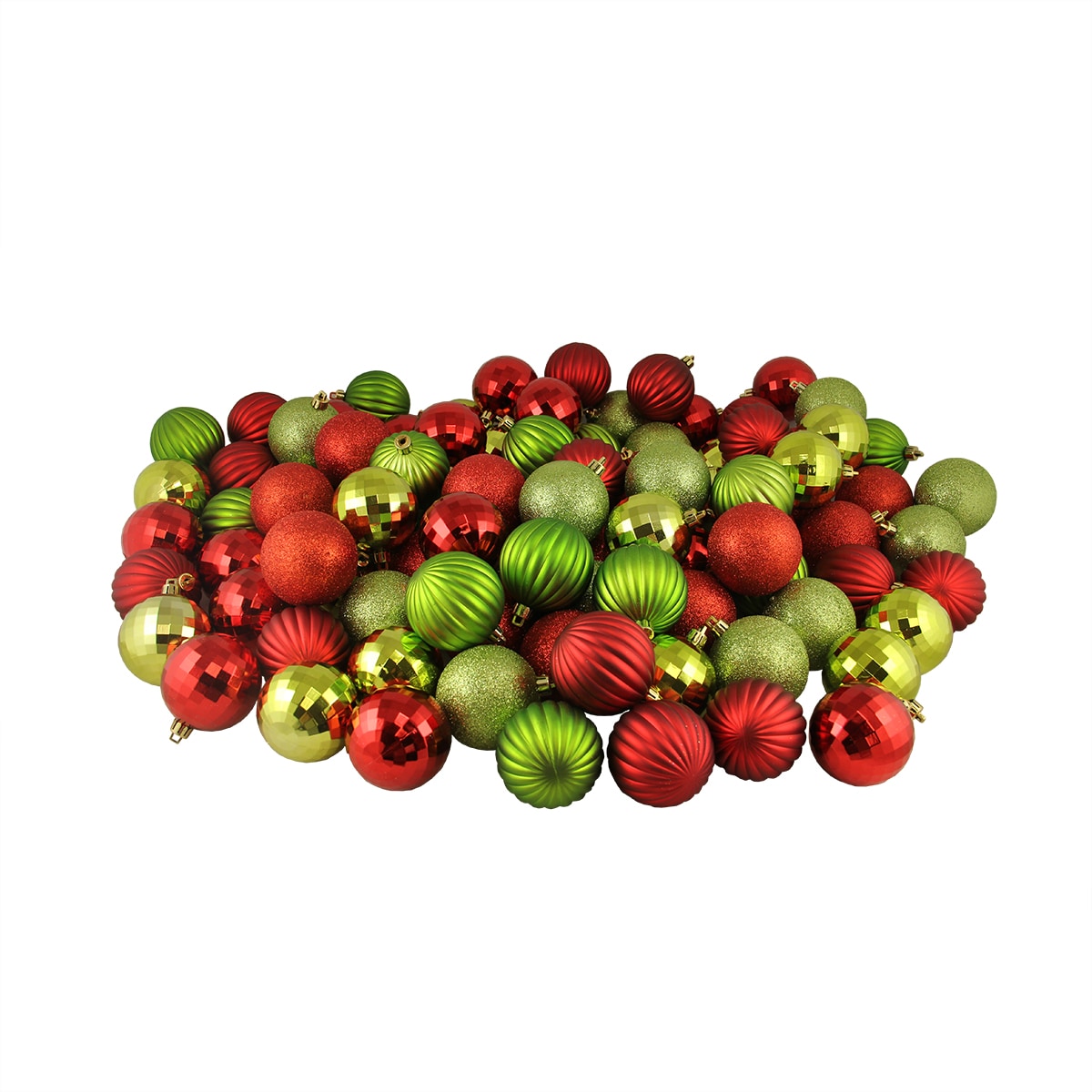 Northlight 31754412 100 -Pack Red Ball Standard Indoor Ornament set Shatterproof