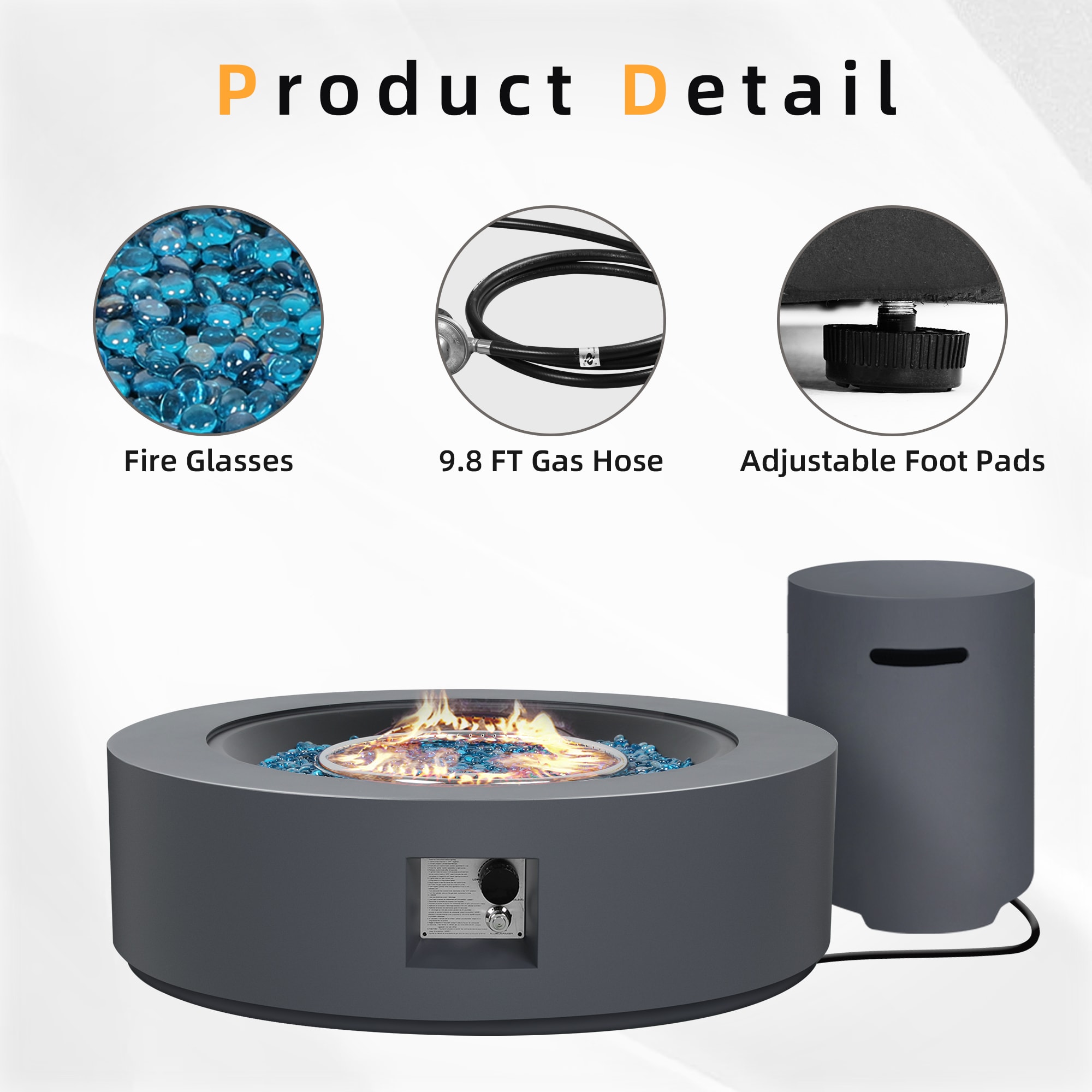 UPHA LS-56MGO-BROWN Outdoor-Gas-Firepits - View #4