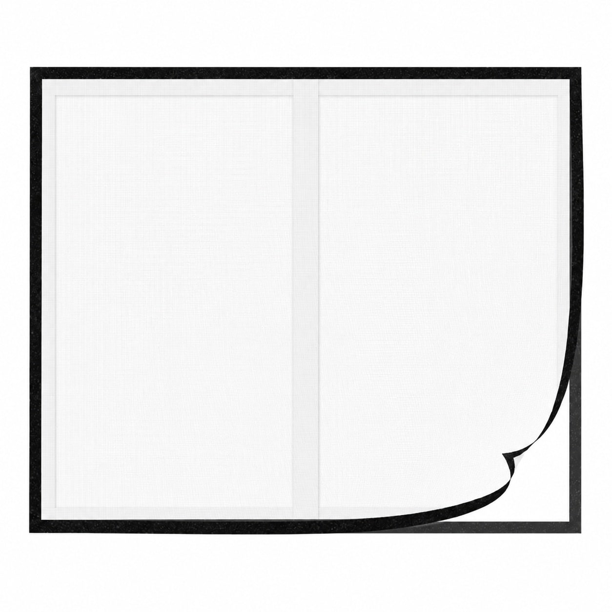 Aoibox  Adjustable Fiberglass Window Screen with Black Frame and Grey Mesh for Sliding Swing or Top Hung Windows