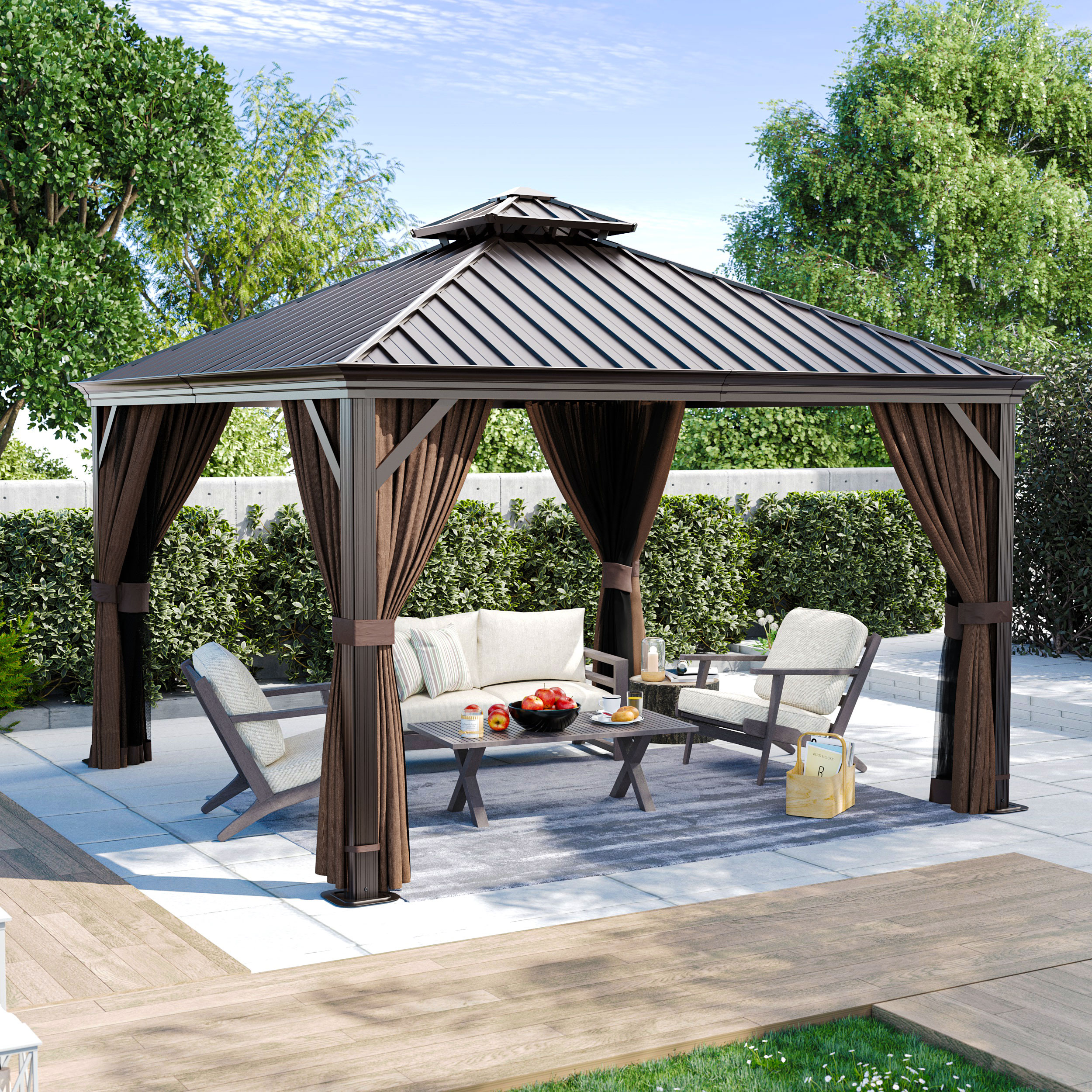  EL-ZPTPS1212-Z-WL3 Wood-Resin-Gazebos - View #6