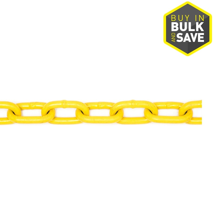 Campbell Commercial BHPD0143426 1 ft. 1/4-in Welded Yellow Steel Chain (By-the-Foot)